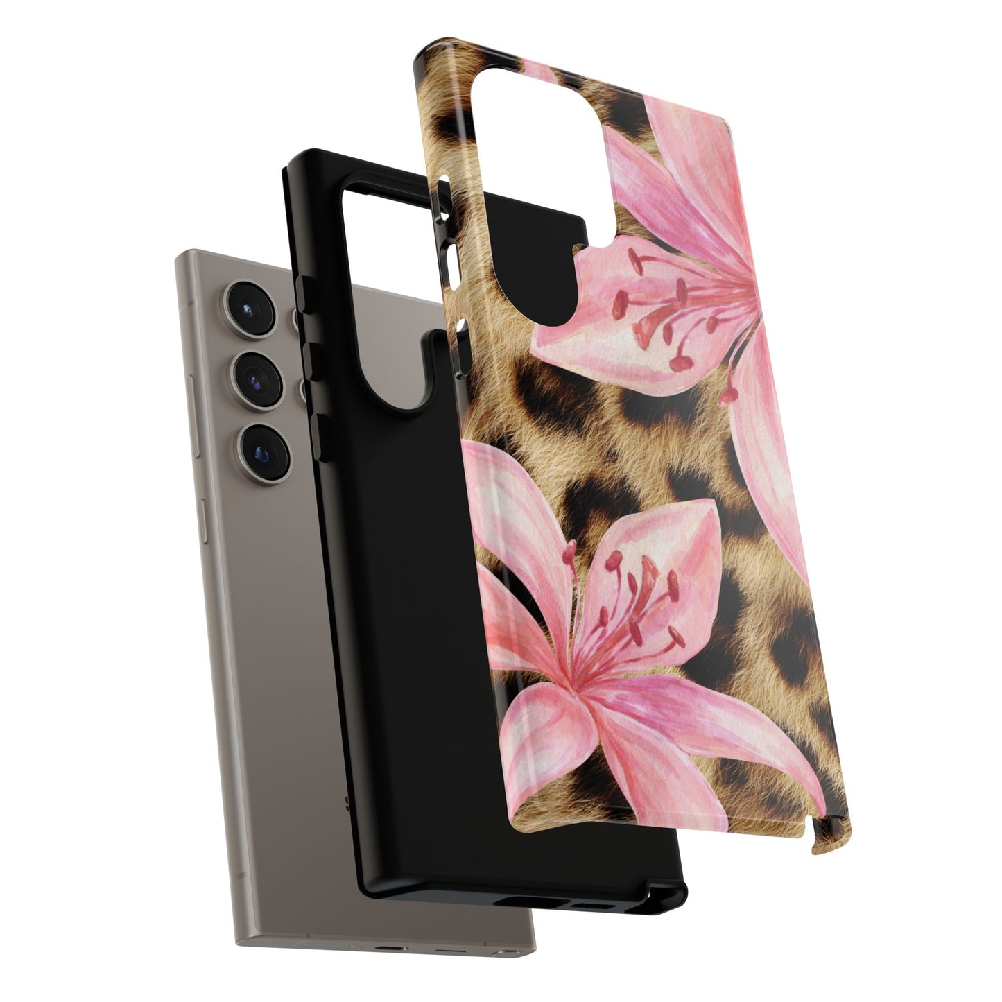 Flower Leopard Print Tough Case