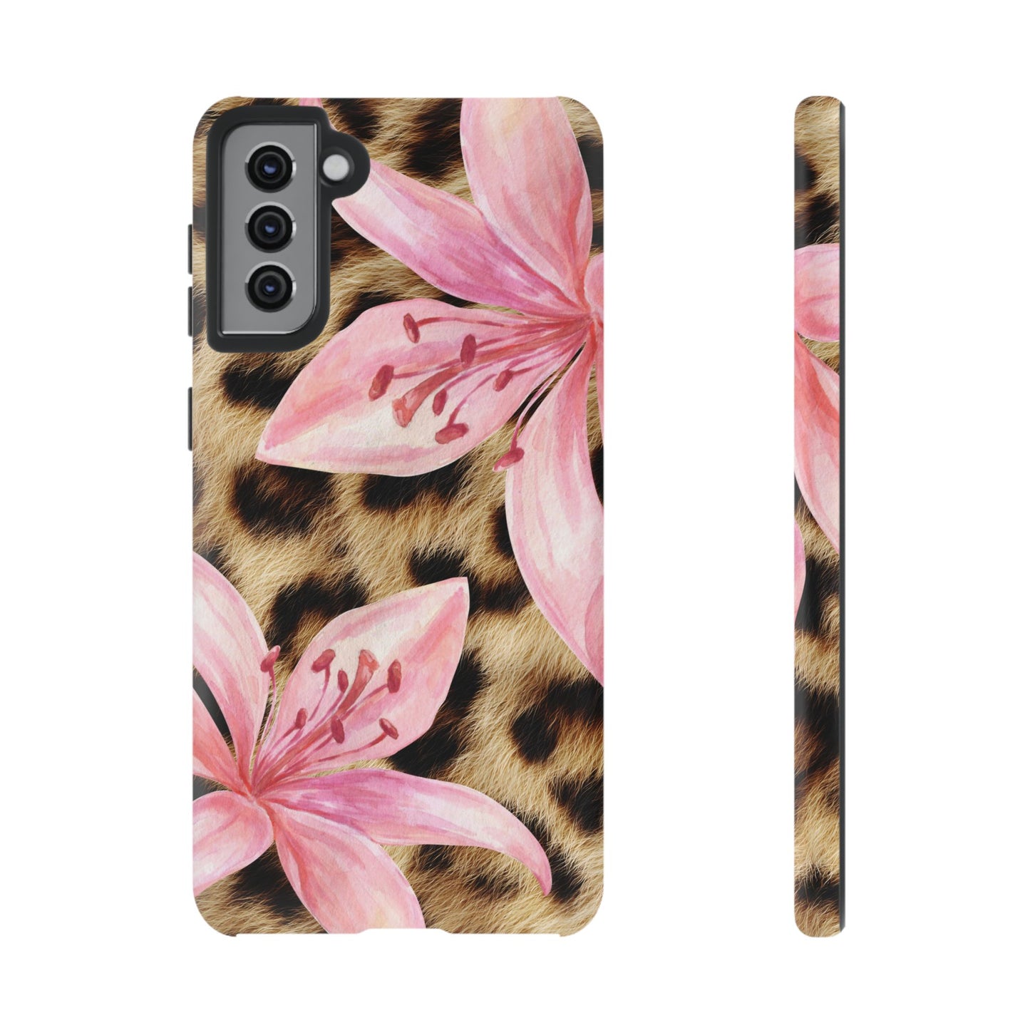 Flower Leopard Print Tough Case