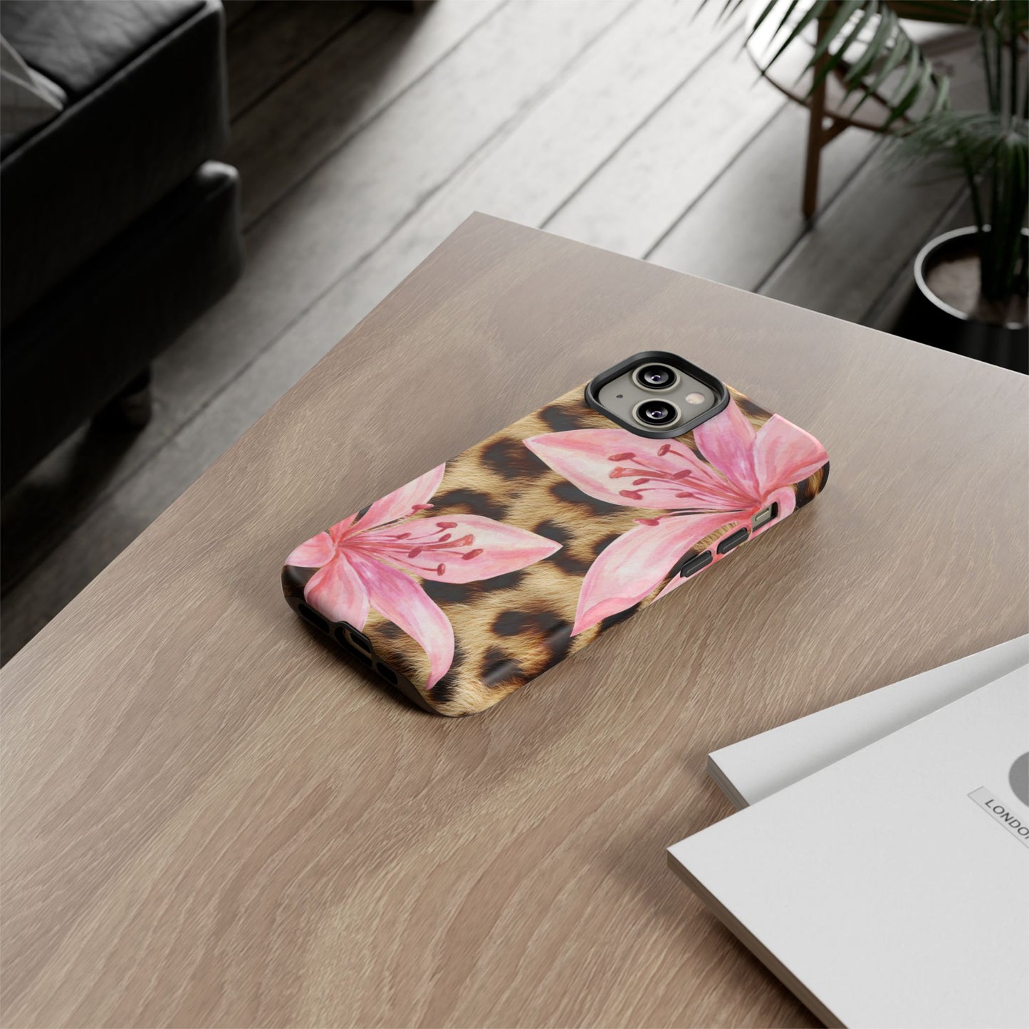 Flower Leopard Print Tough Case