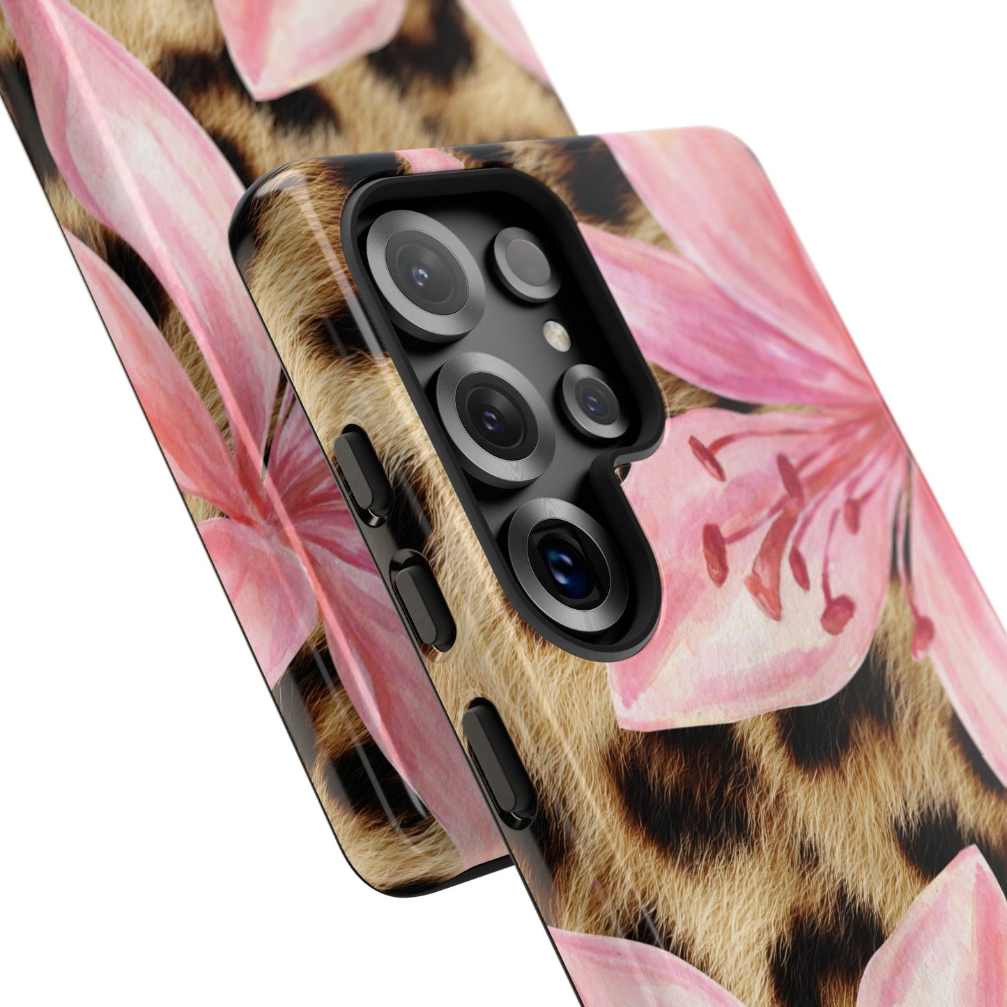 Flower Leopard Print Tough Case