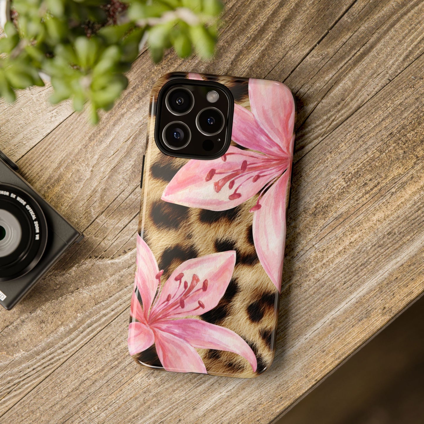 Flower Leopard Print Tough Case