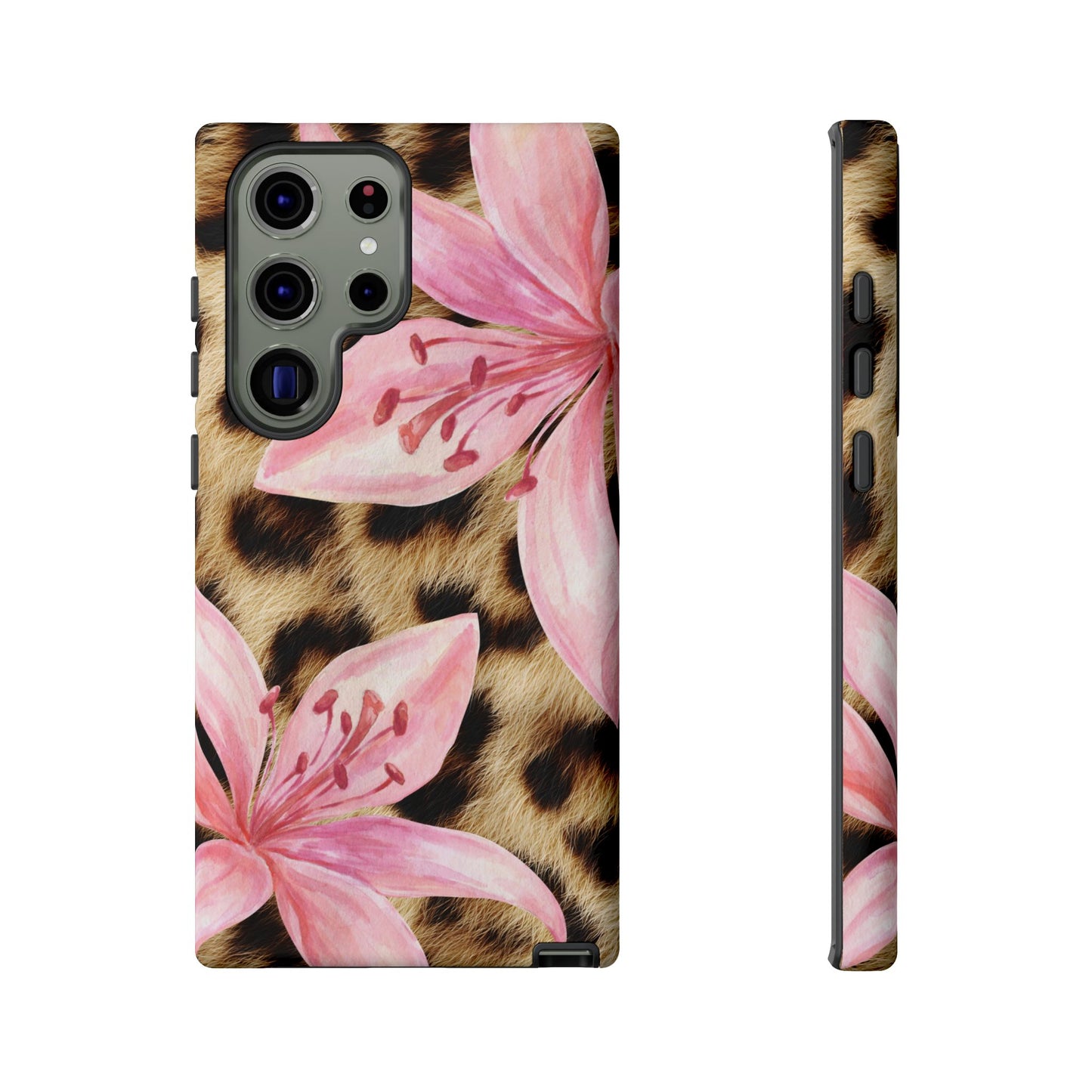 Flower Leopard Print Tough Case
