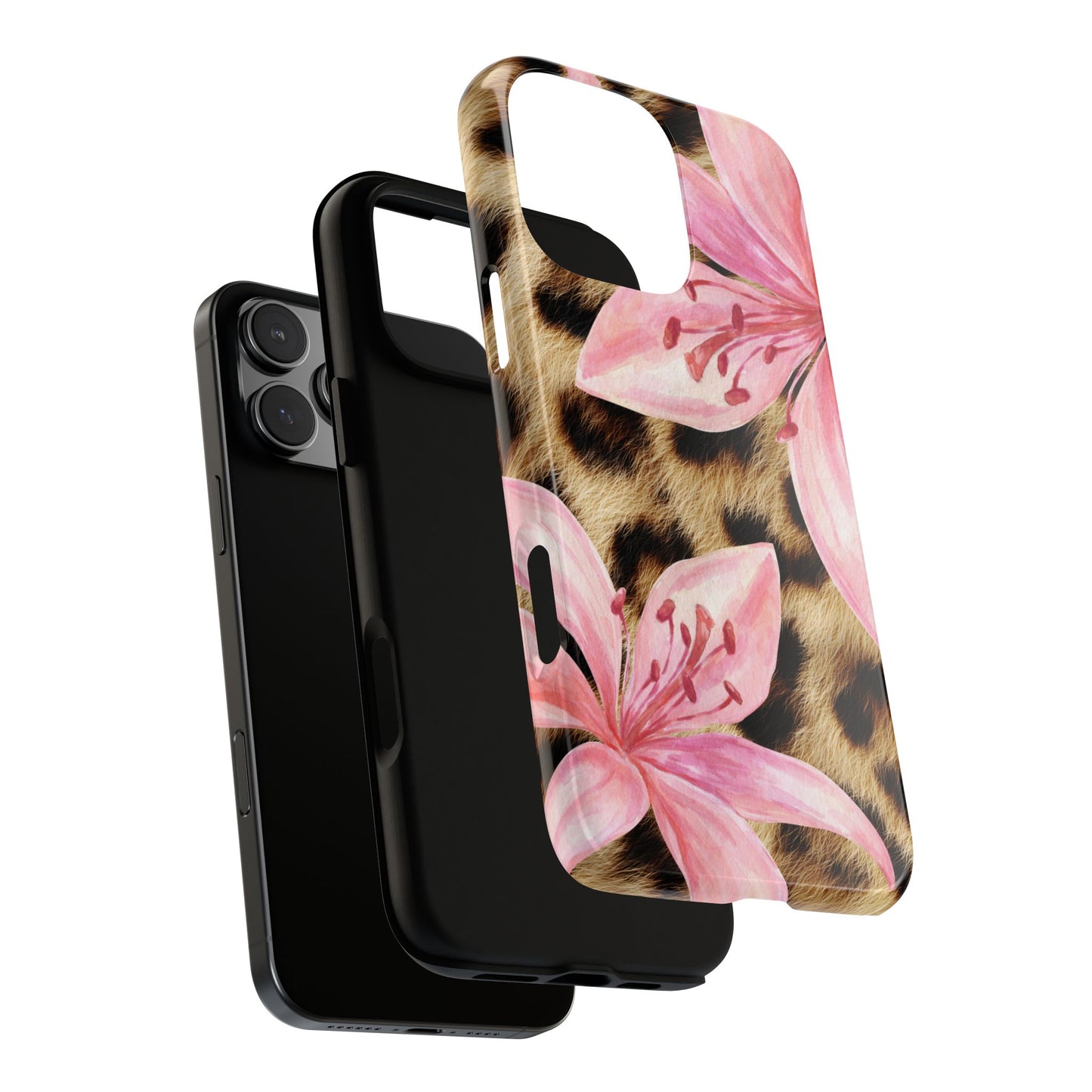 Flower Leopard Print Tough Case