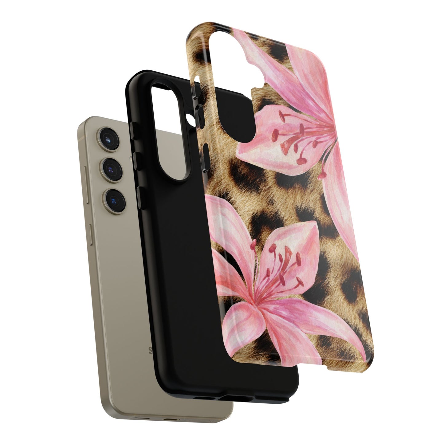 Flower Leopard Print Tough Case