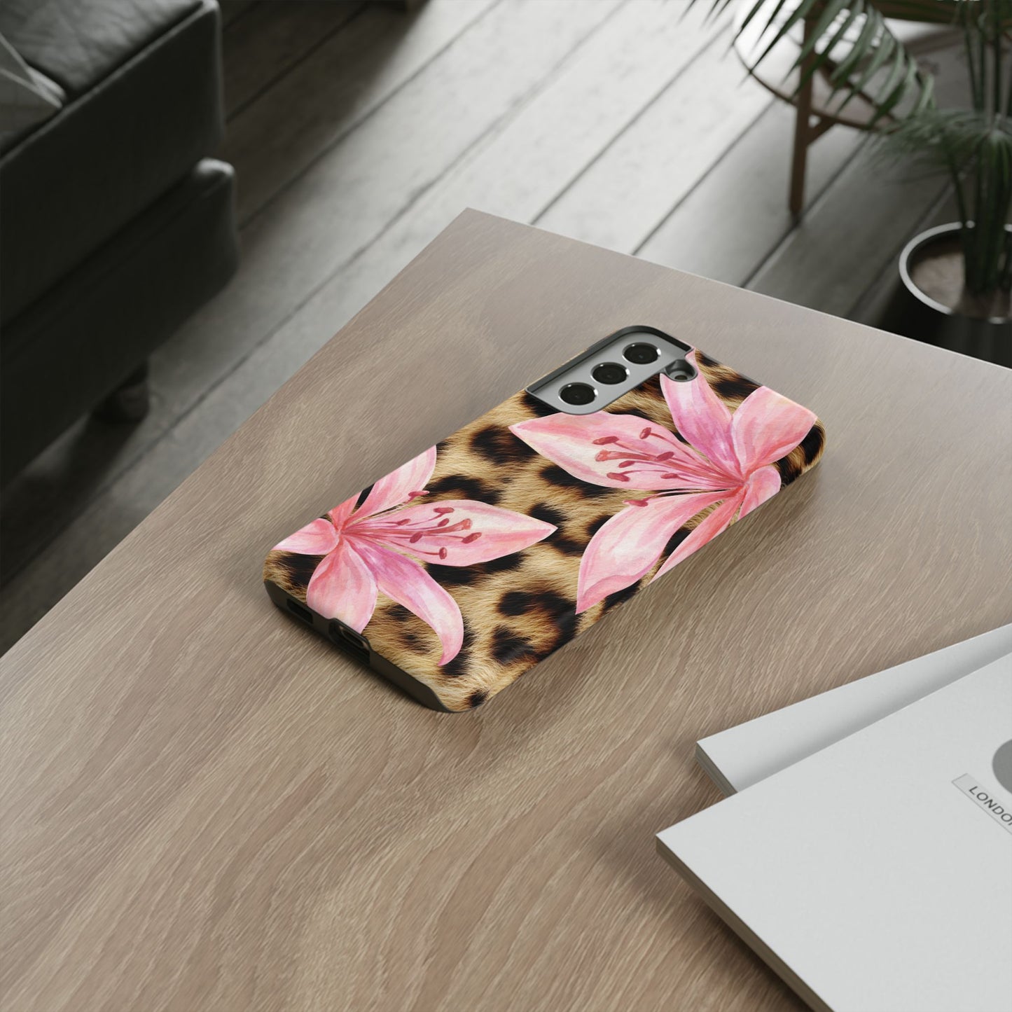 Flower Leopard Print Tough Case