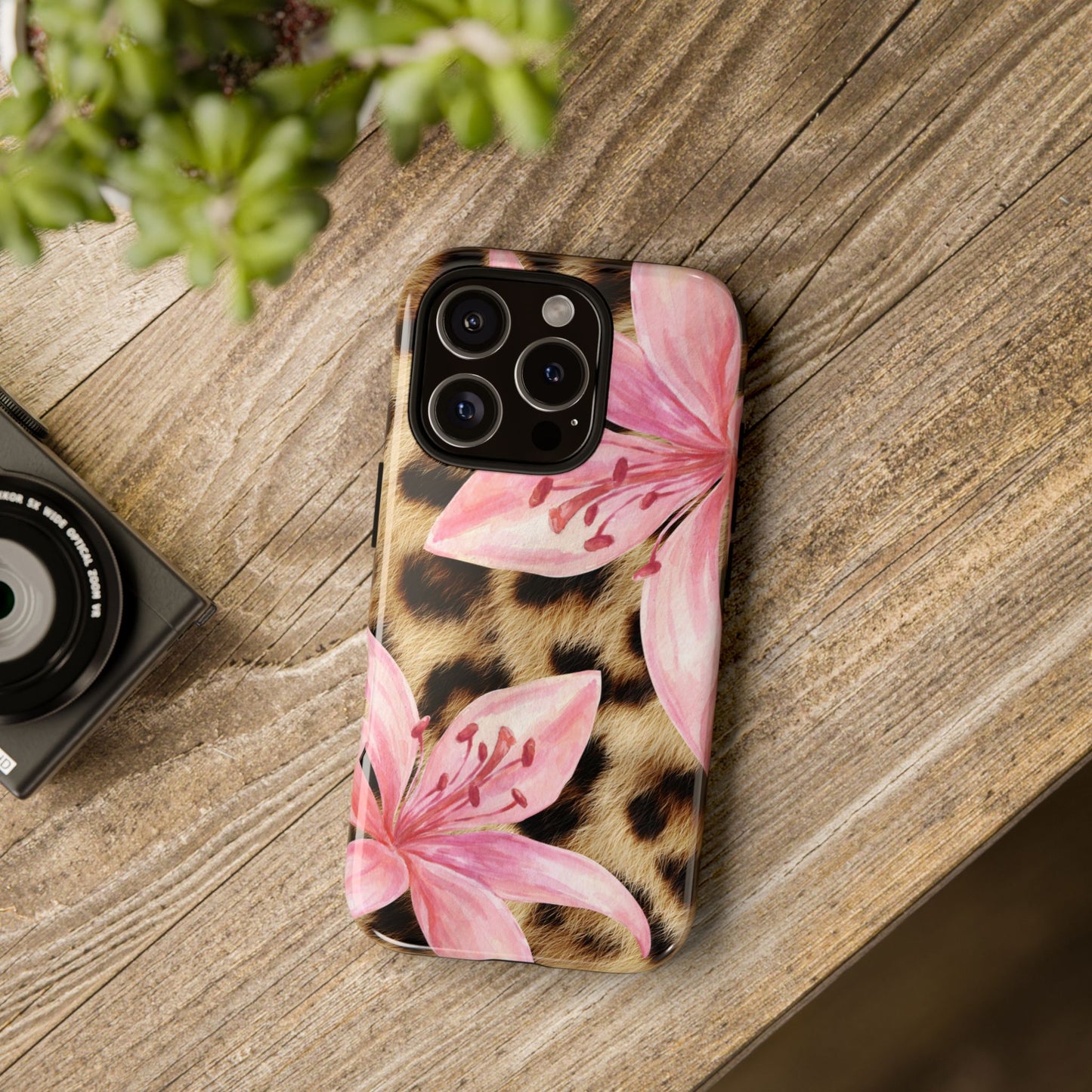 Flower Leopard Print Tough Case