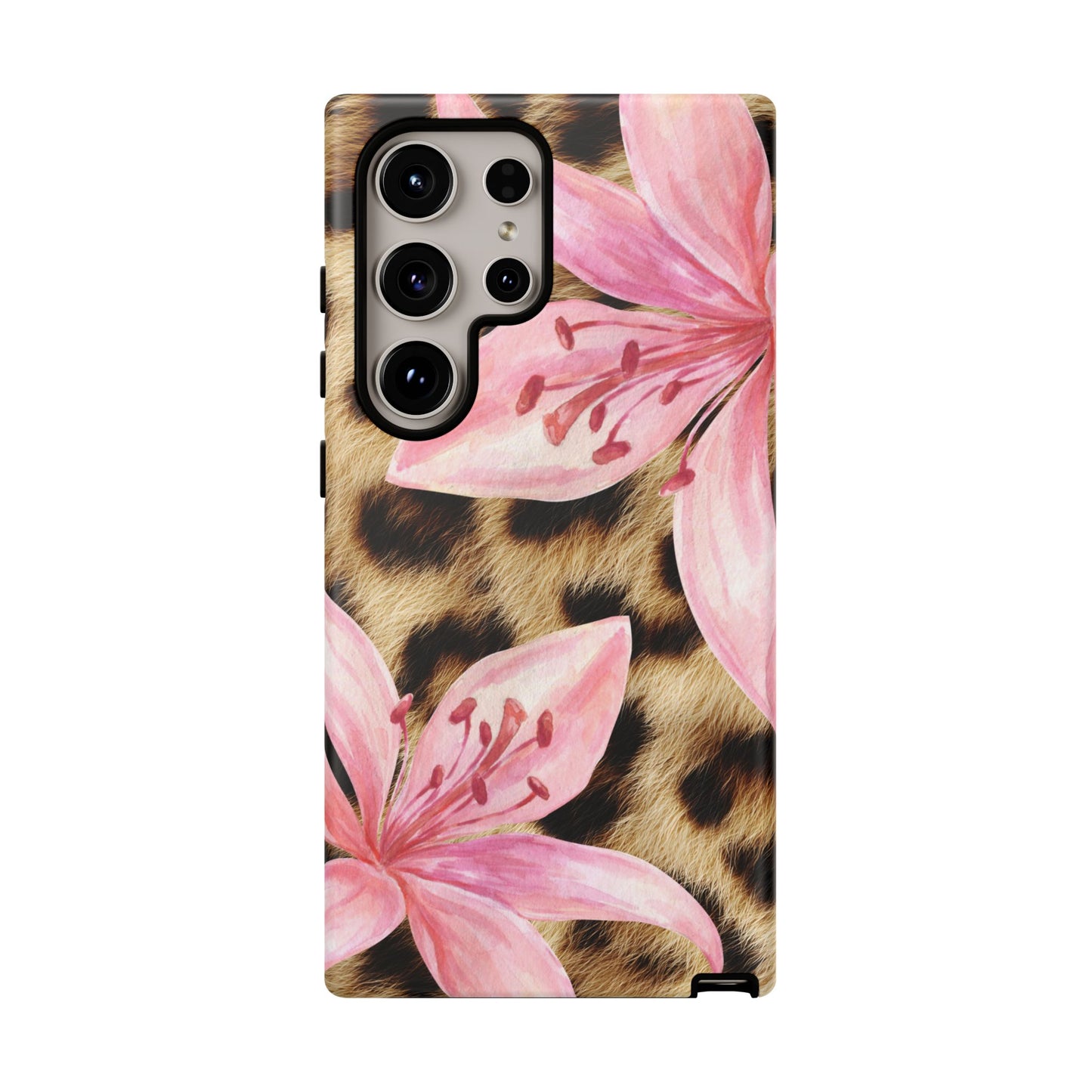 Flower Leopard Print Tough Case