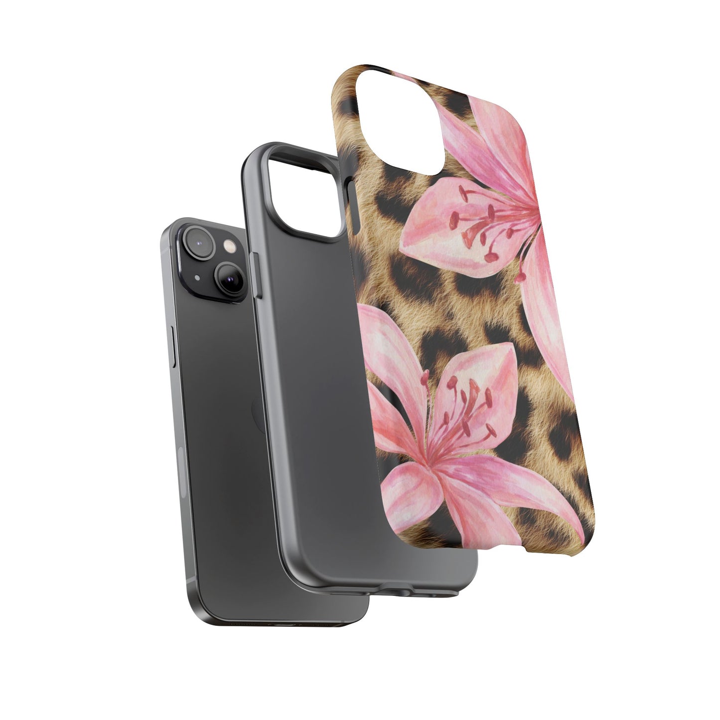 Flower Leopard Print Tough Case