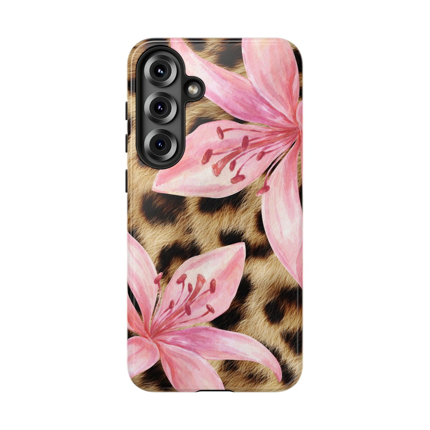 Flower Leopard Print Tough Case