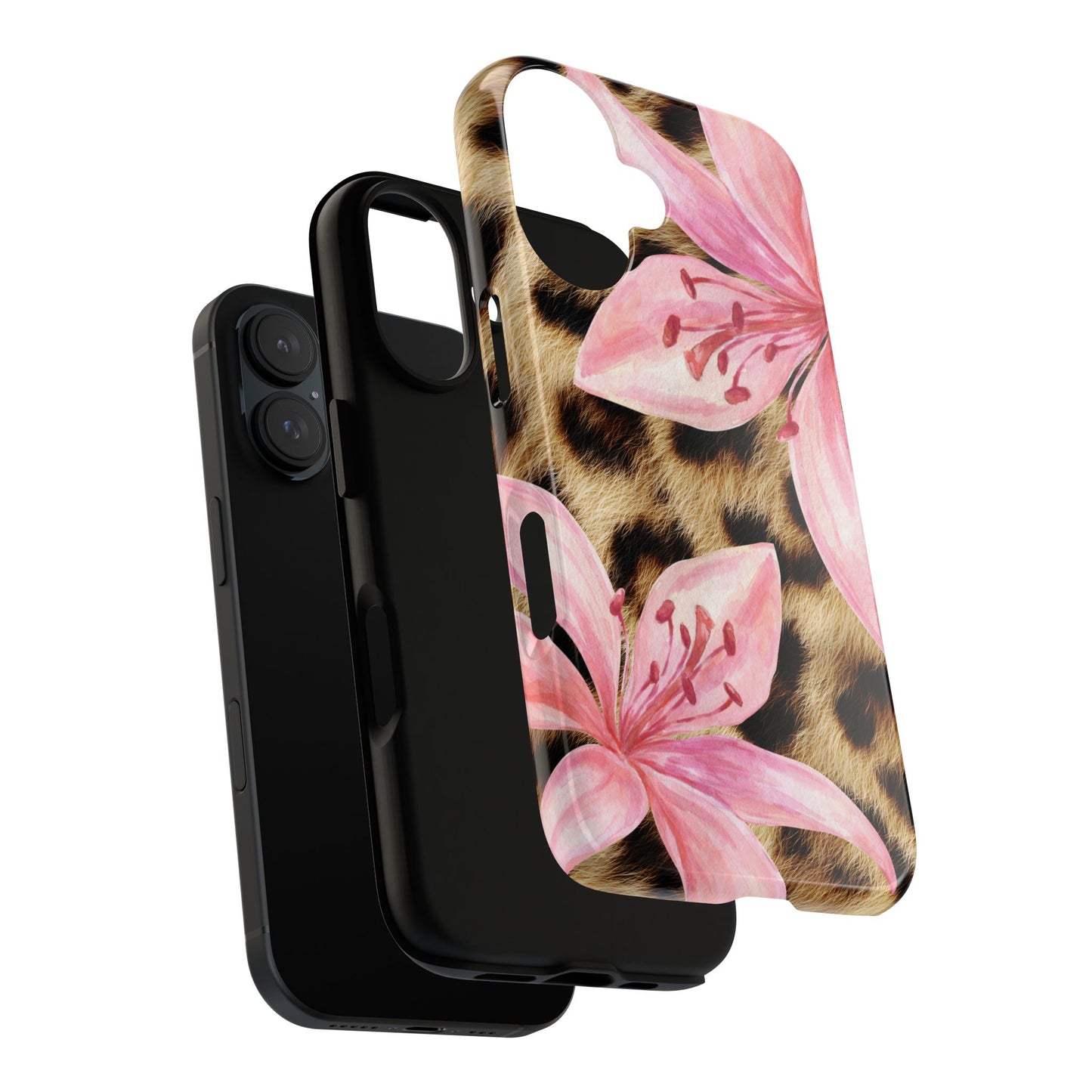 Flower Leopard Print Tough Case