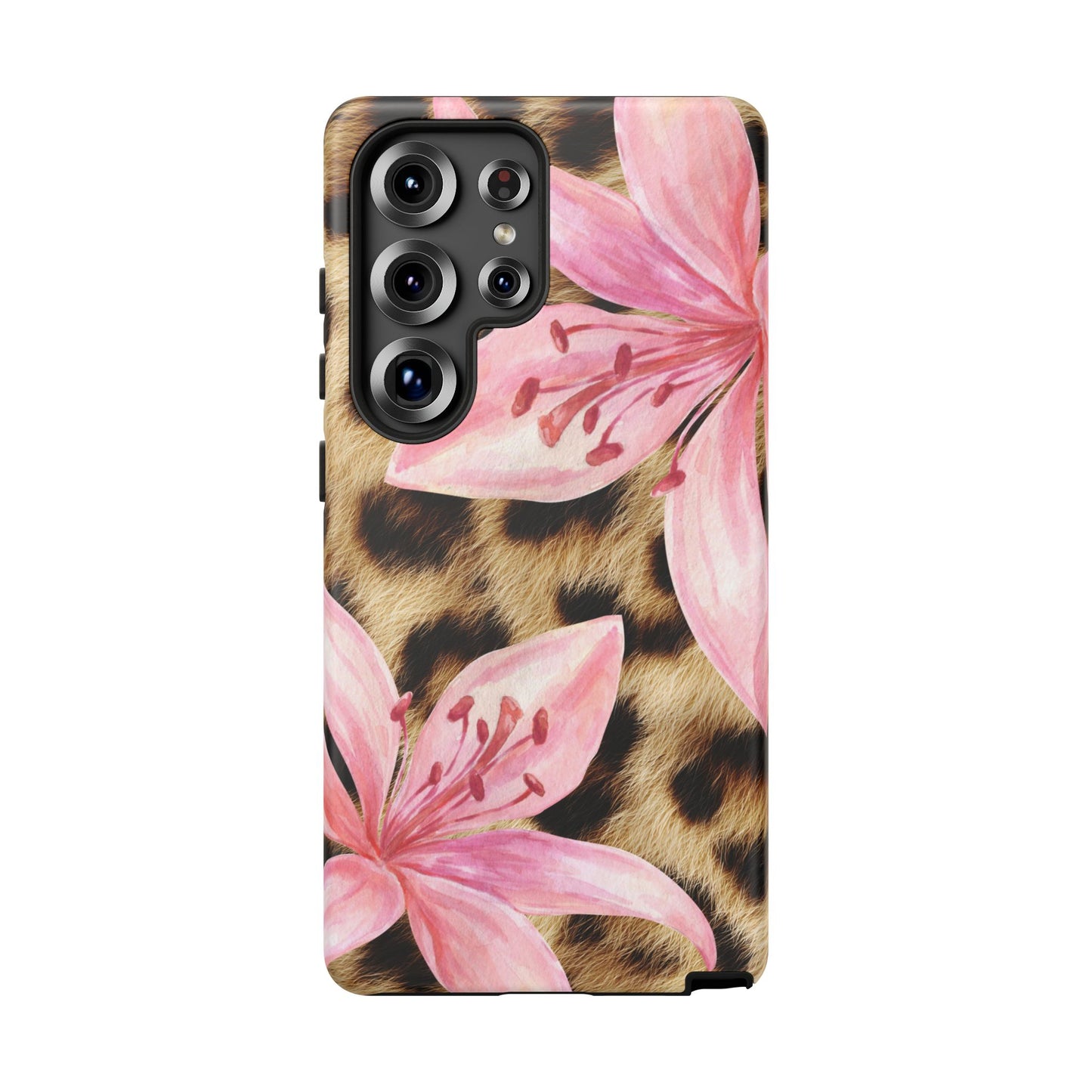 Flower Leopard Print Tough Case