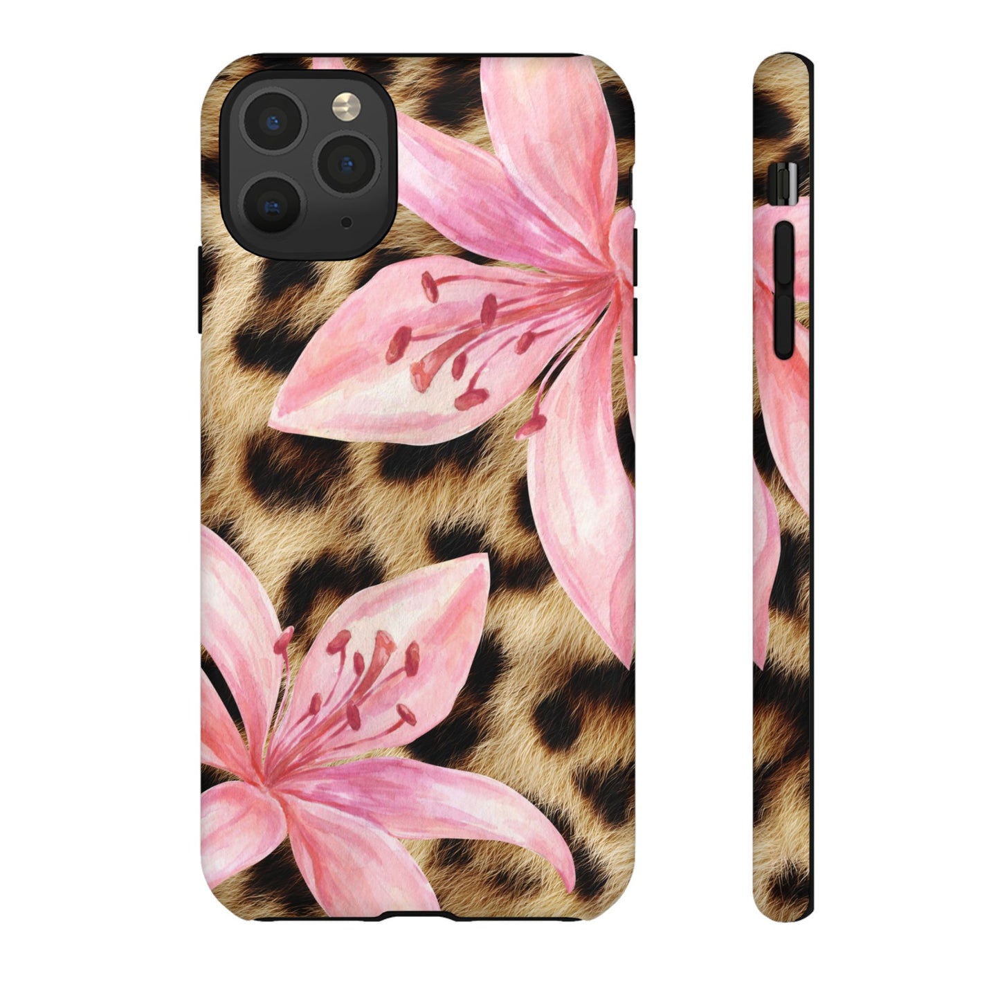 Flower Leopard Print Tough Case