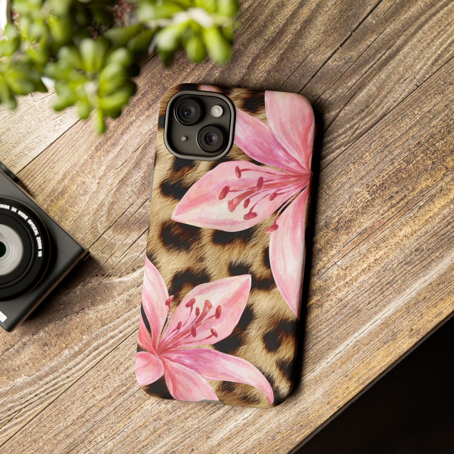 Flower Leopard Print Tough Case
