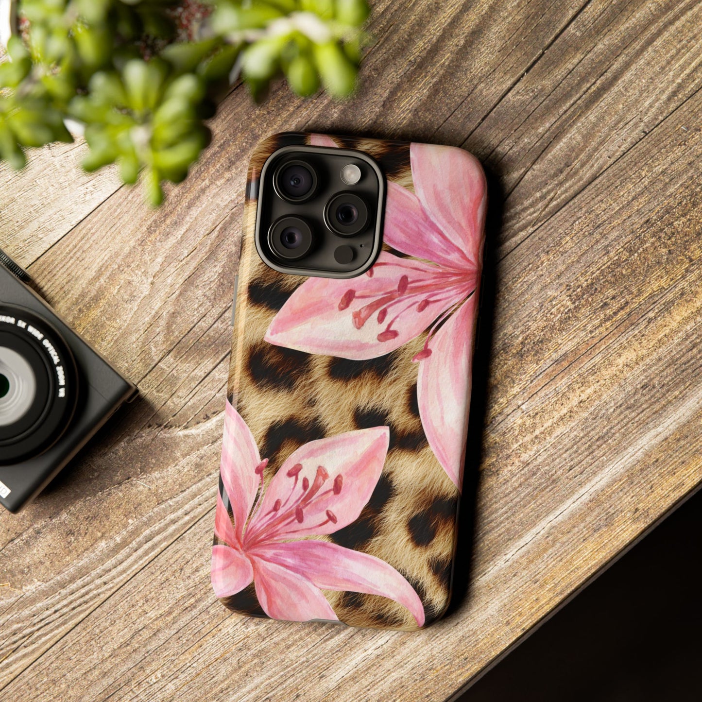 Flower Leopard Print Tough Case