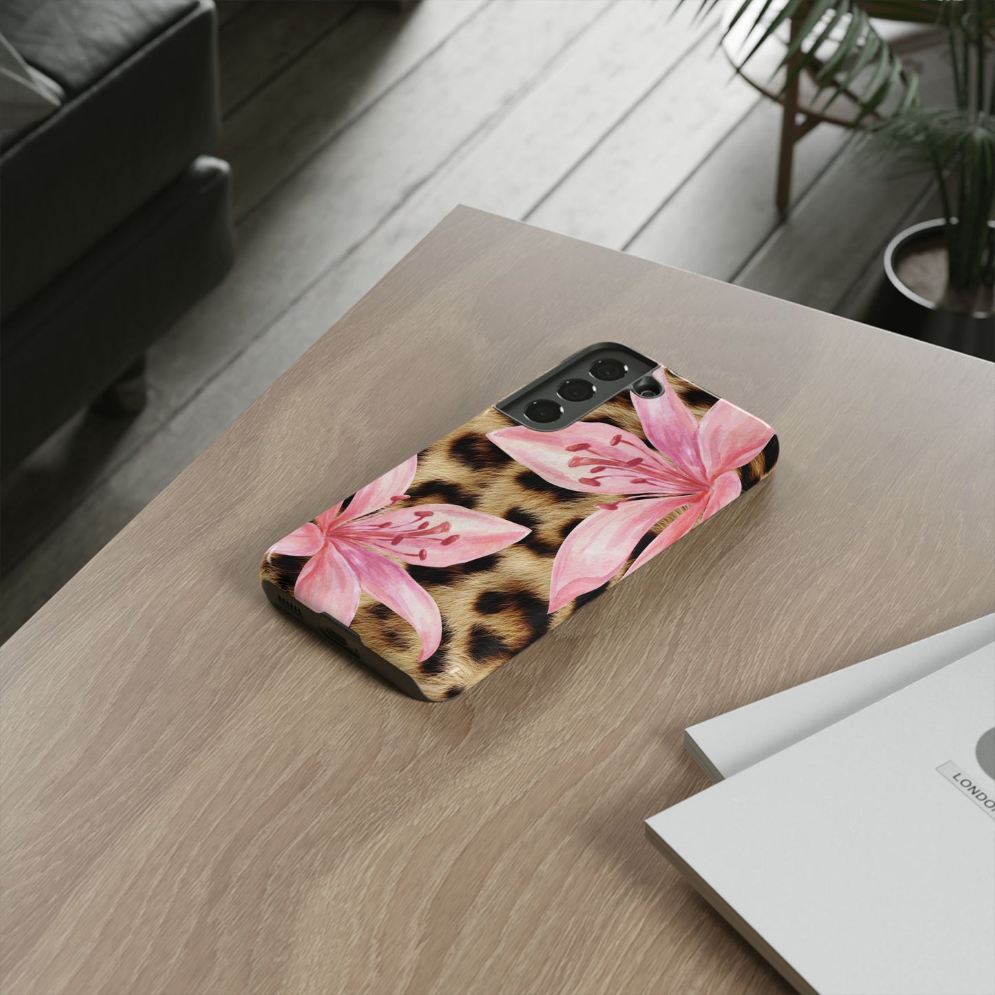 Flower Leopard Print Tough Case