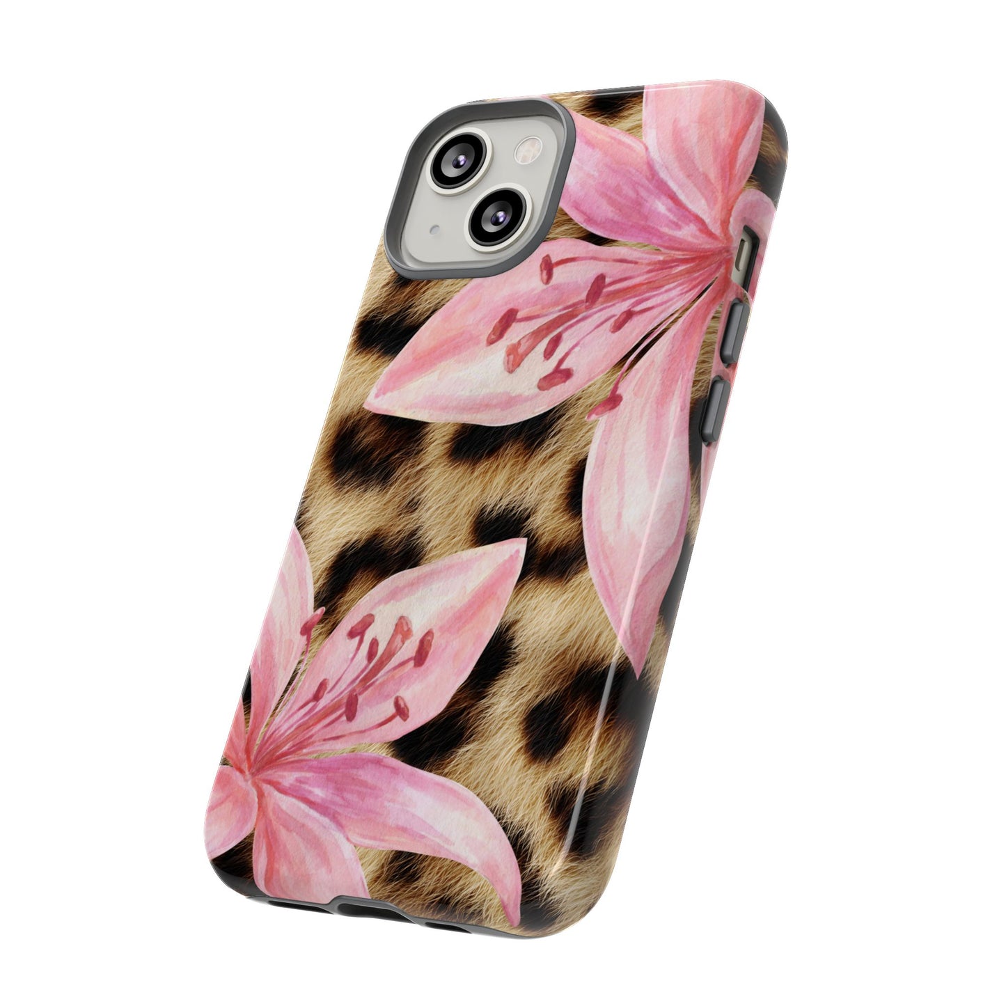 Flower Leopard Print Tough Case