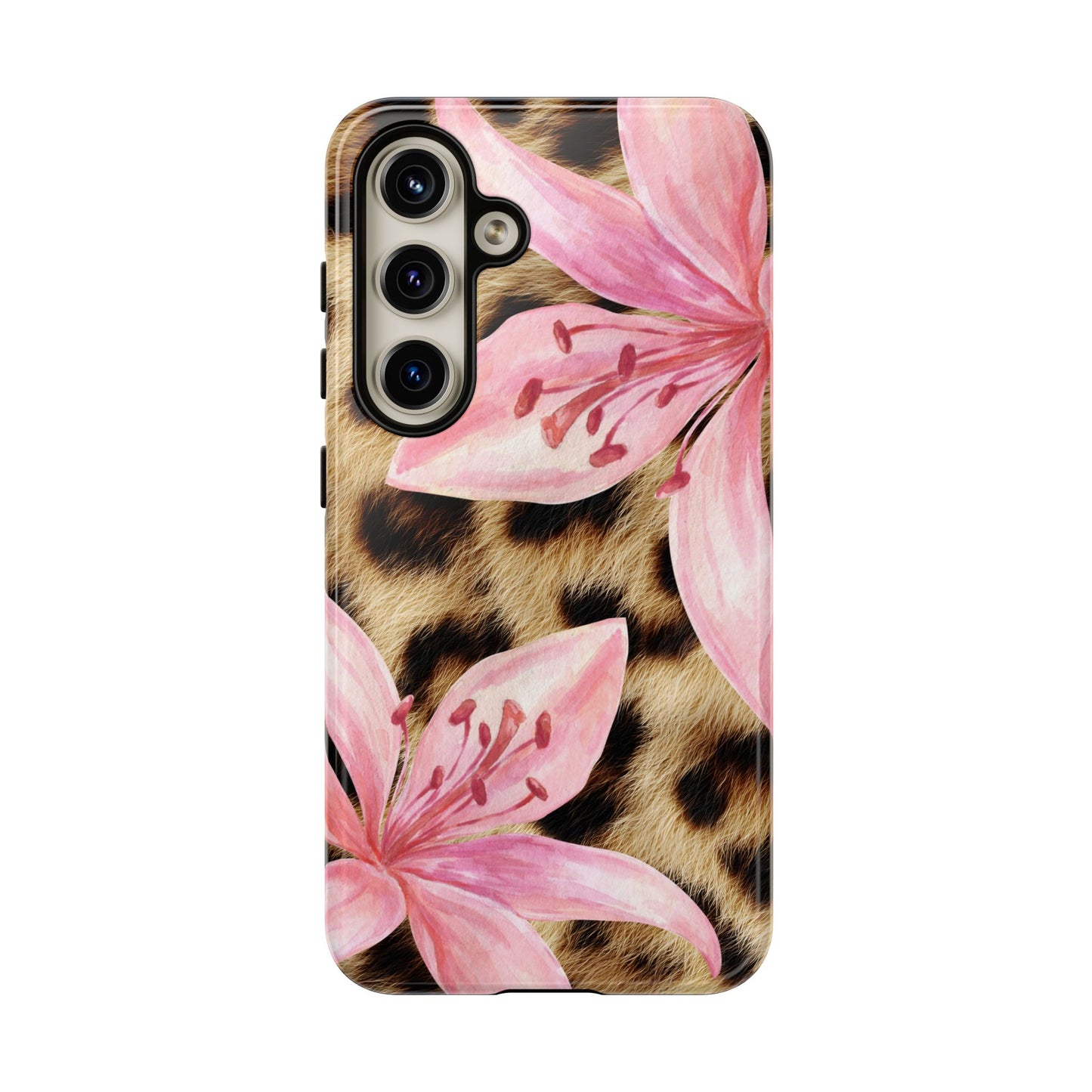 Flower Leopard Print Tough Case
