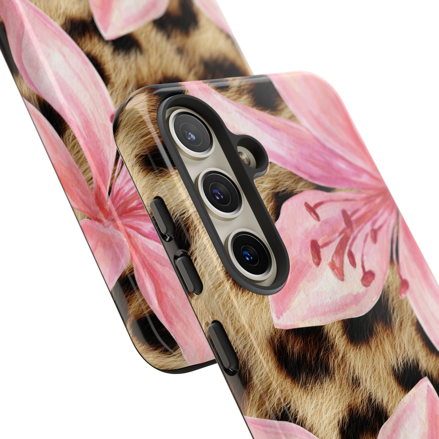 Flower Leopard Print Tough Case