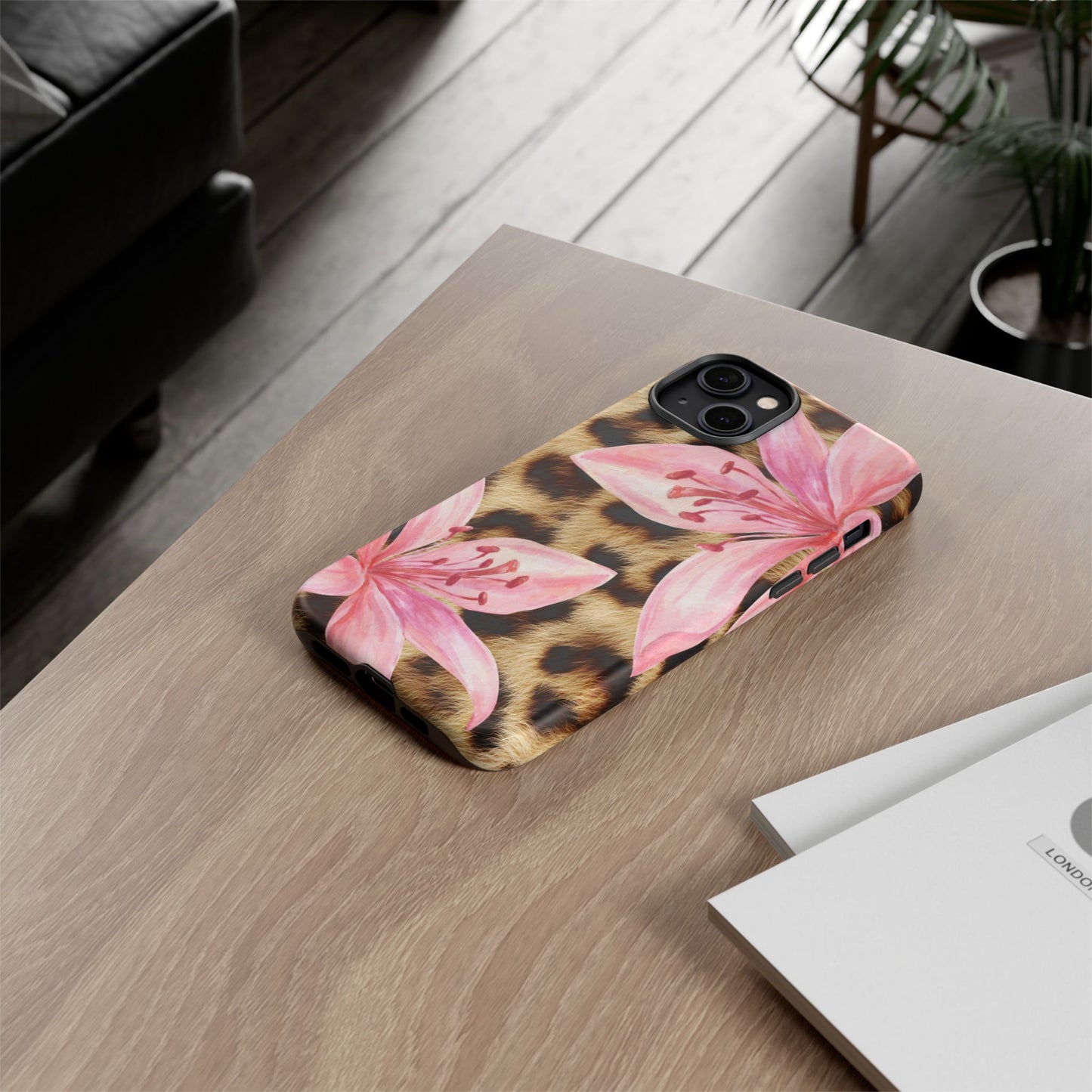 Flower Leopard Print Tough Case