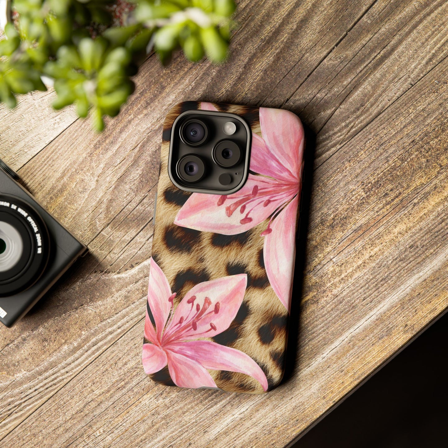 Flower Leopard Print Tough Case