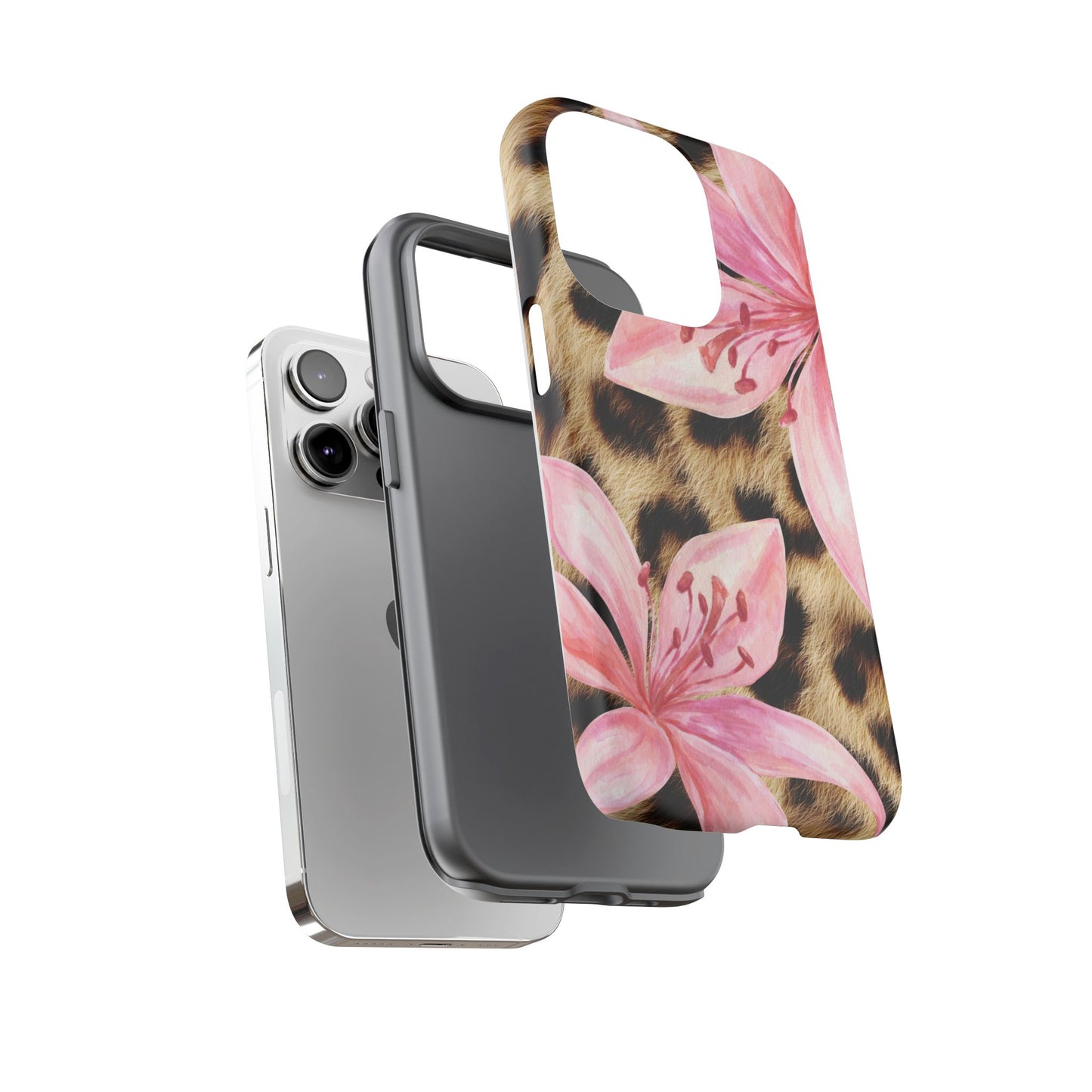 Flower Leopard Print Tough Case