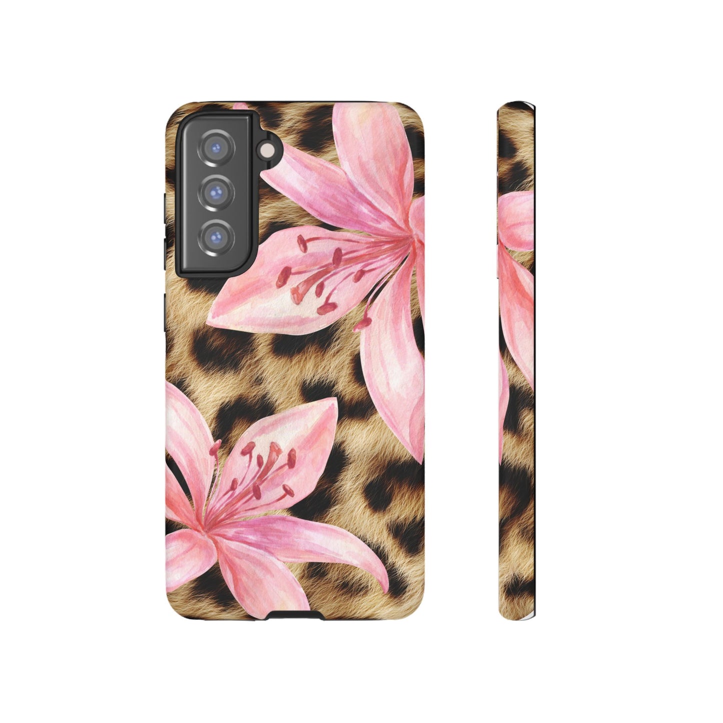 Flower Leopard Print Tough Case