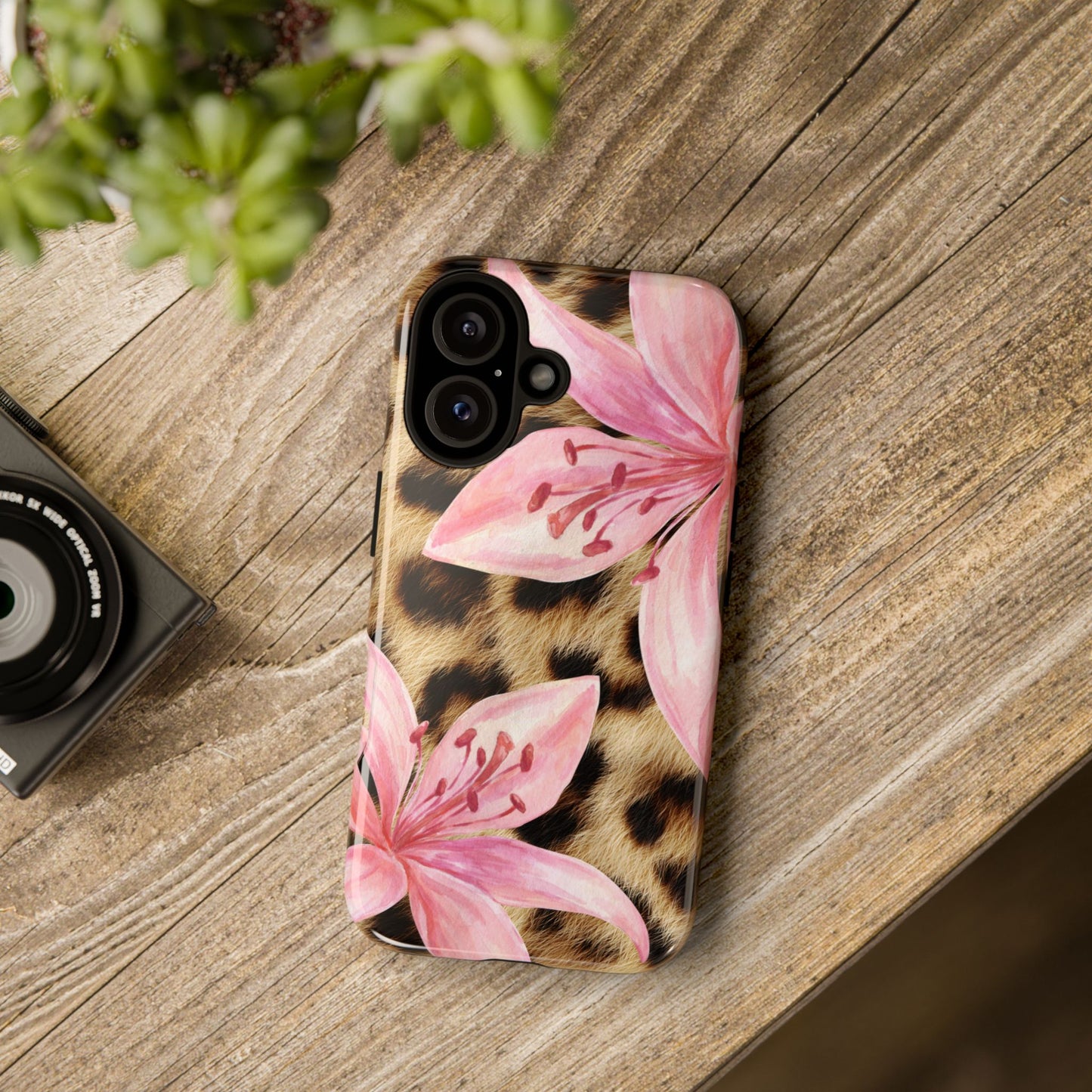 Flower Leopard Print Tough Case