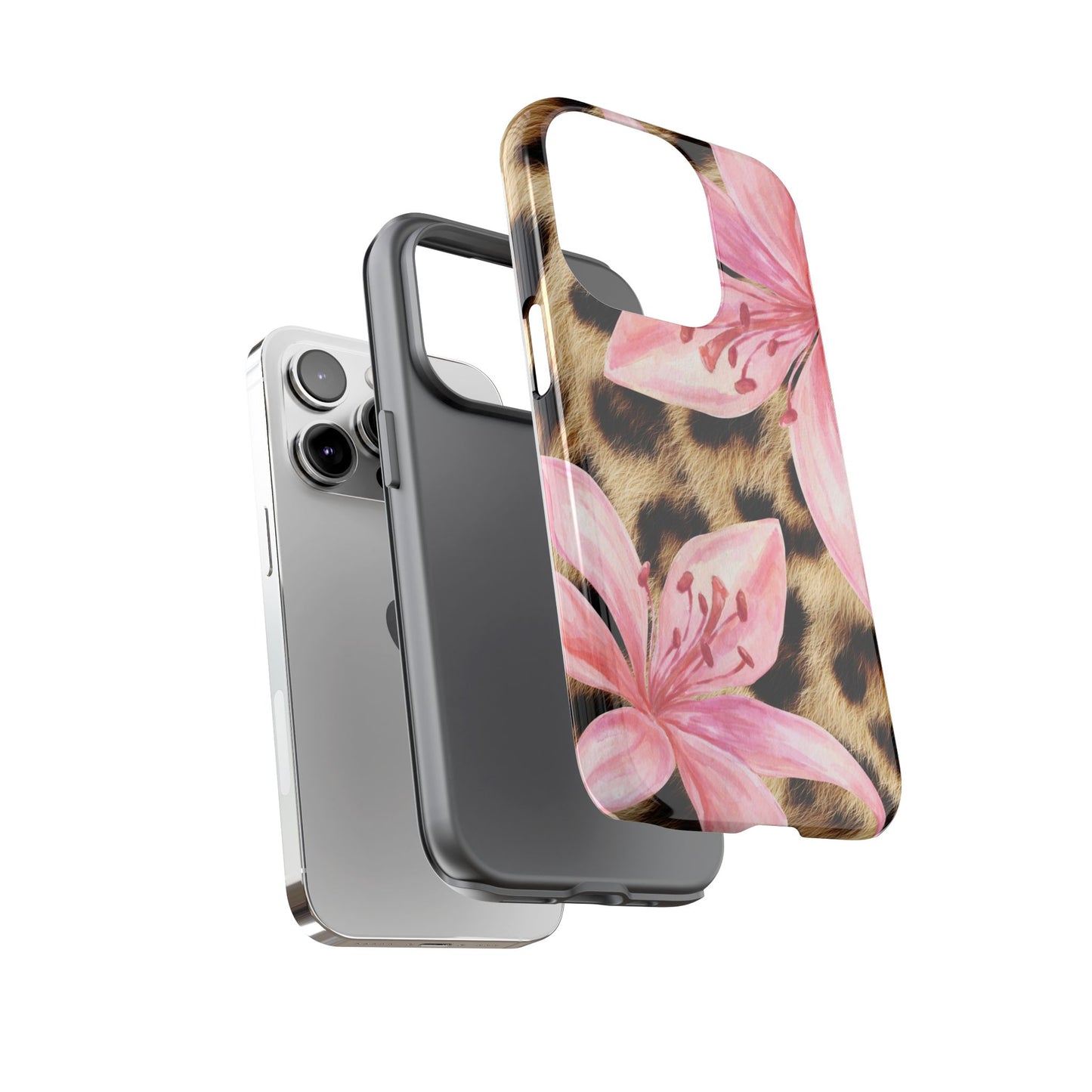 Flower Leopard Print Tough Case