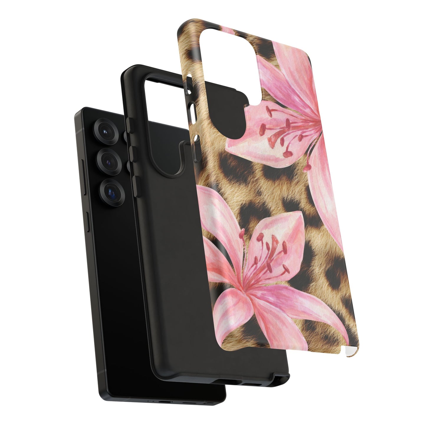 Flower Leopard Print Tough Case