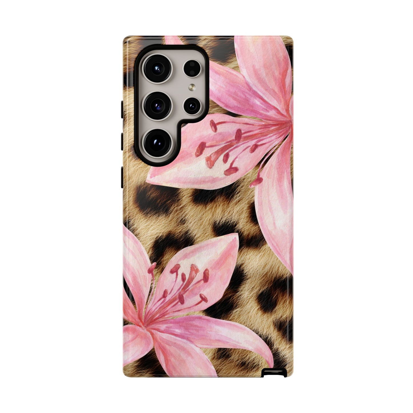 Flower Leopard Print Tough Case