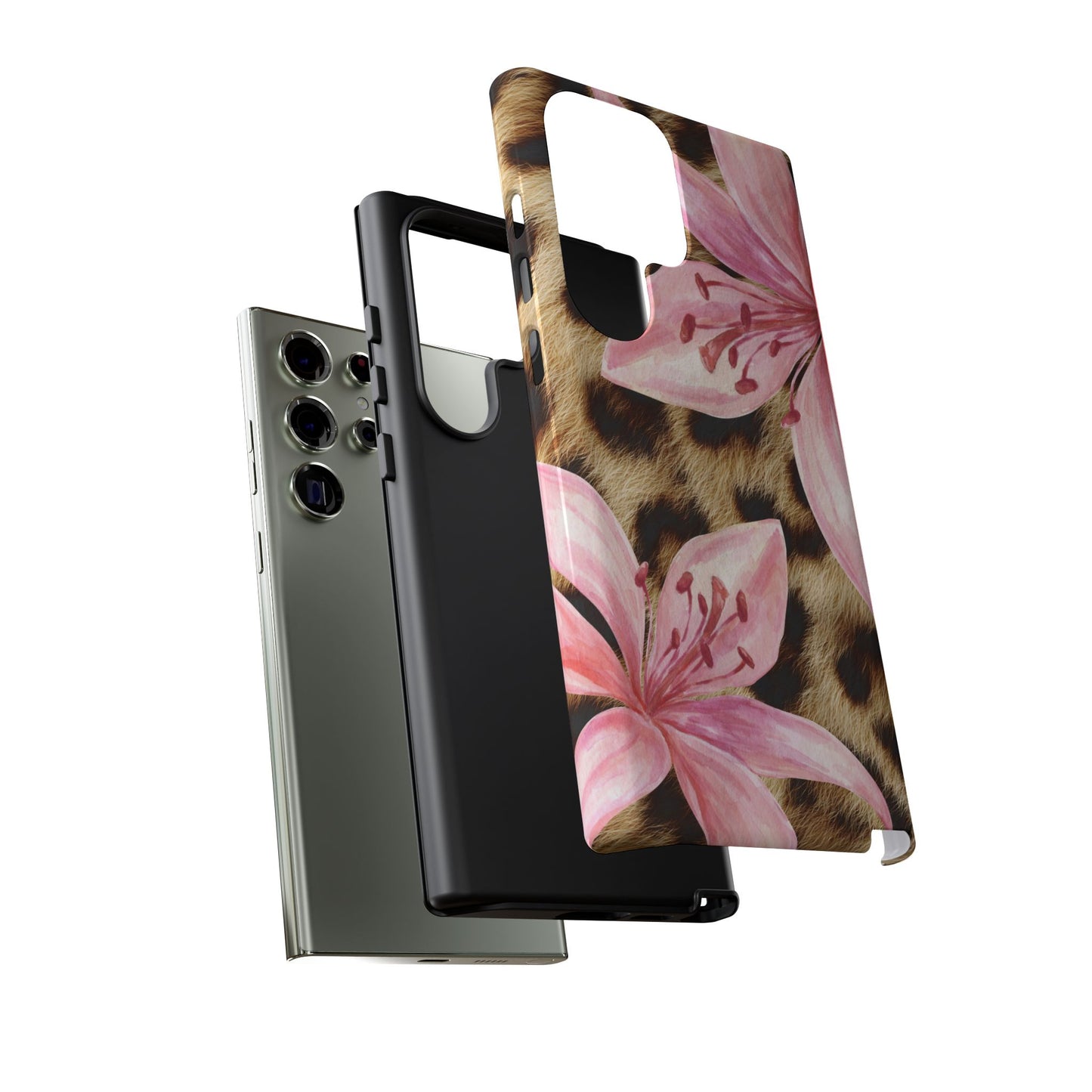 Flower Leopard Print Tough Case