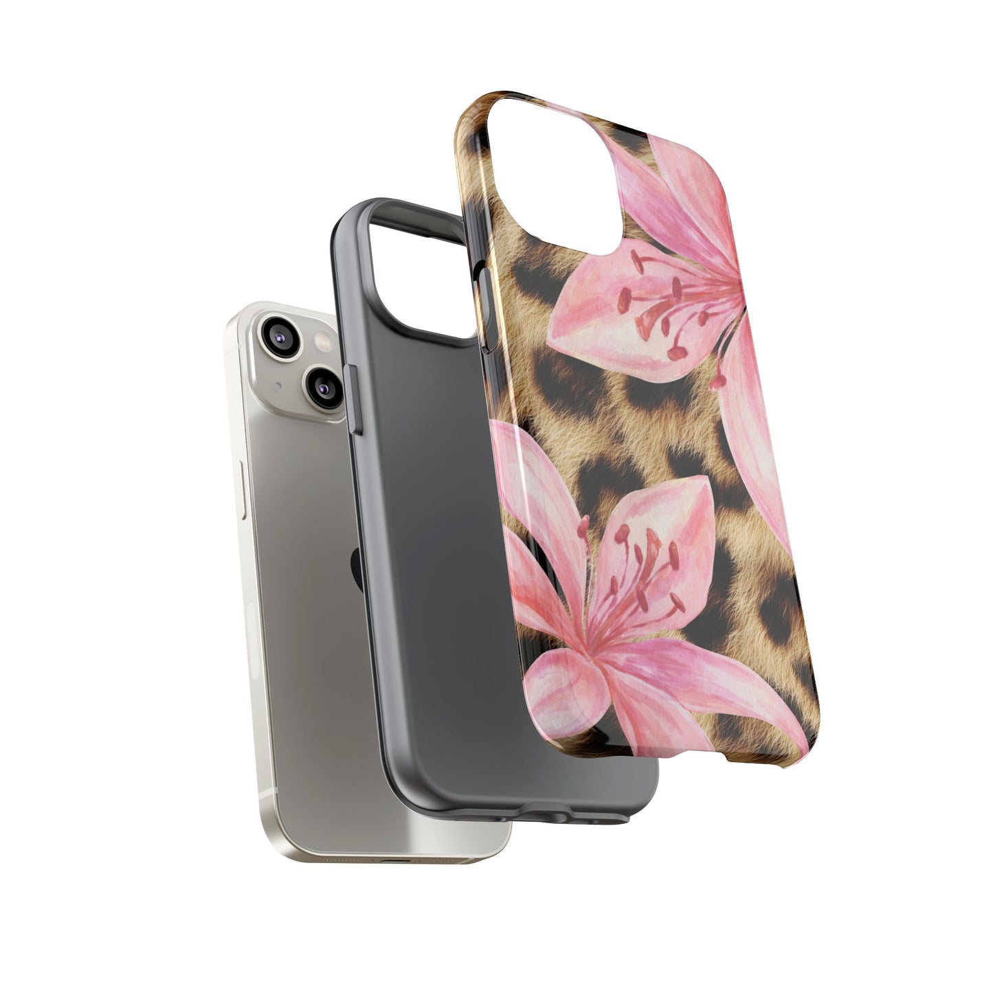 Flower Leopard Print Tough Case