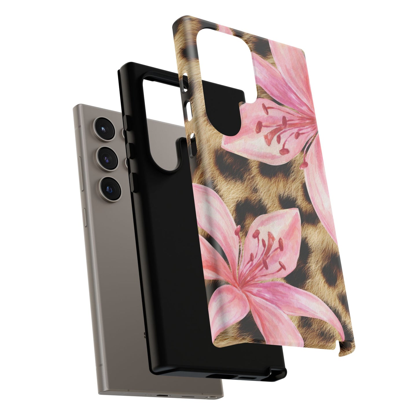 Flower Leopard Print Tough Case