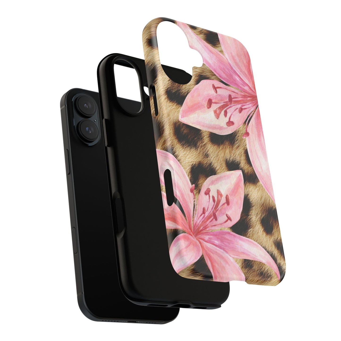 Flower Leopard Print Tough Case