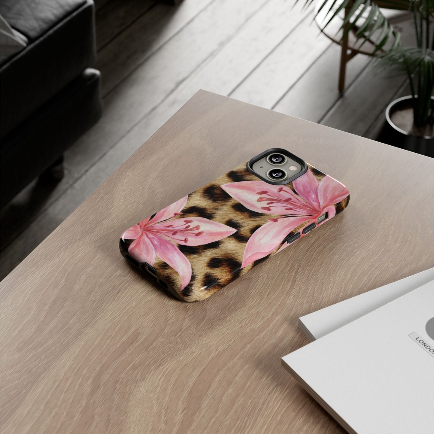 Flower Leopard Print Tough Case