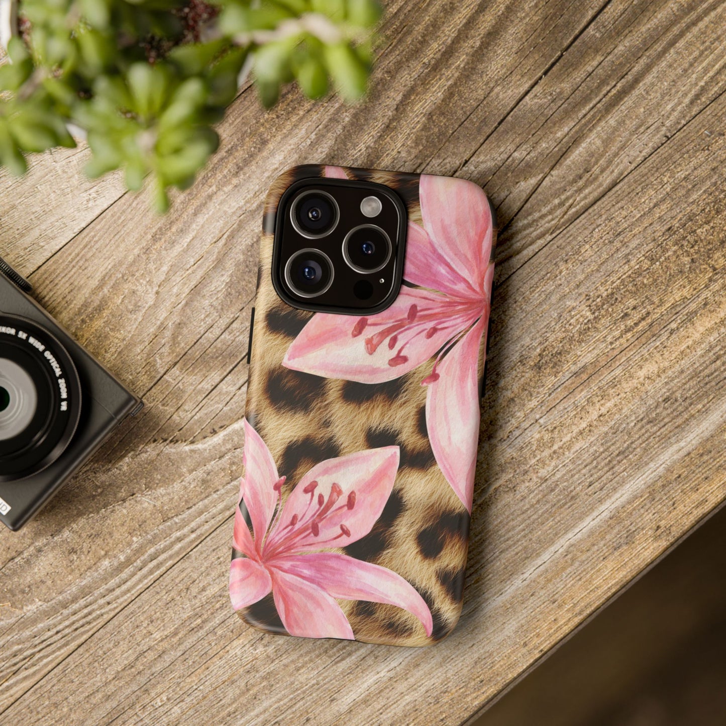 Flower Leopard Print Tough Case