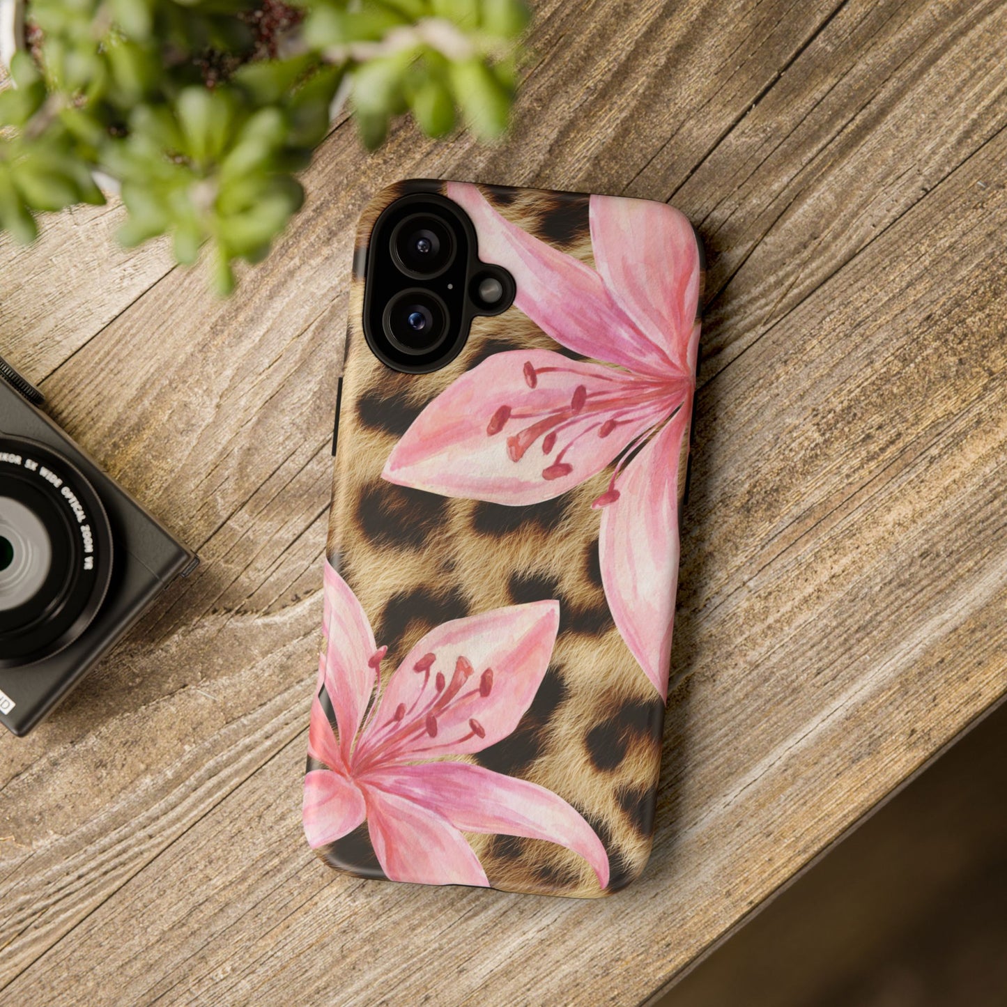 Flower Leopard Print Tough Case