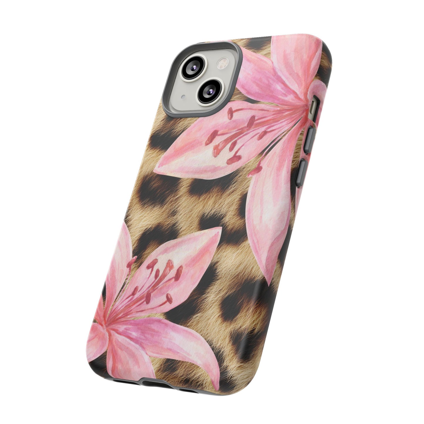 Flower Leopard Print Tough Case