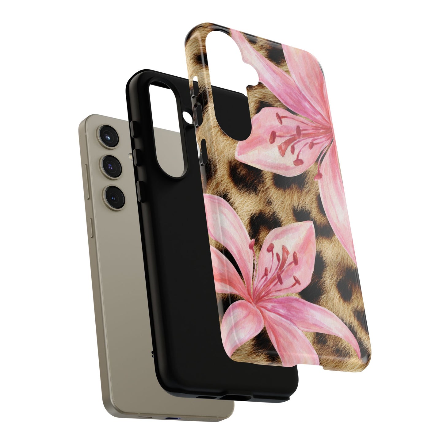 Flower Leopard Print Tough Case