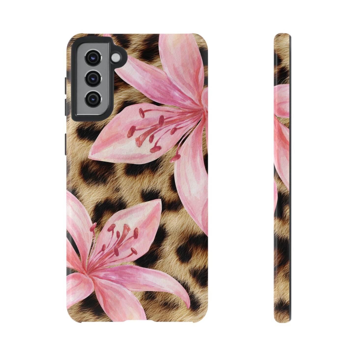 Flower Leopard Print Tough Case