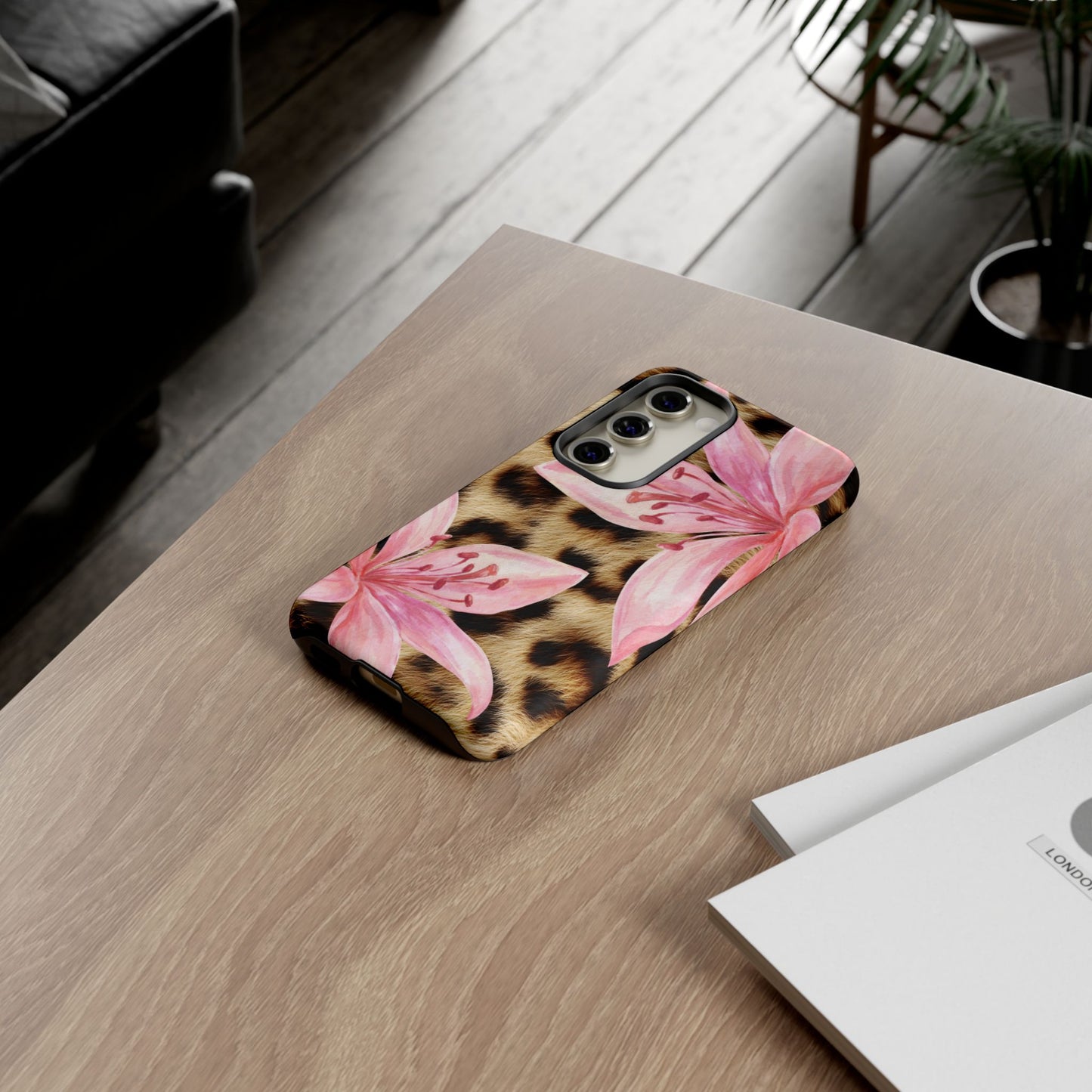 Flower Leopard Print Tough Case