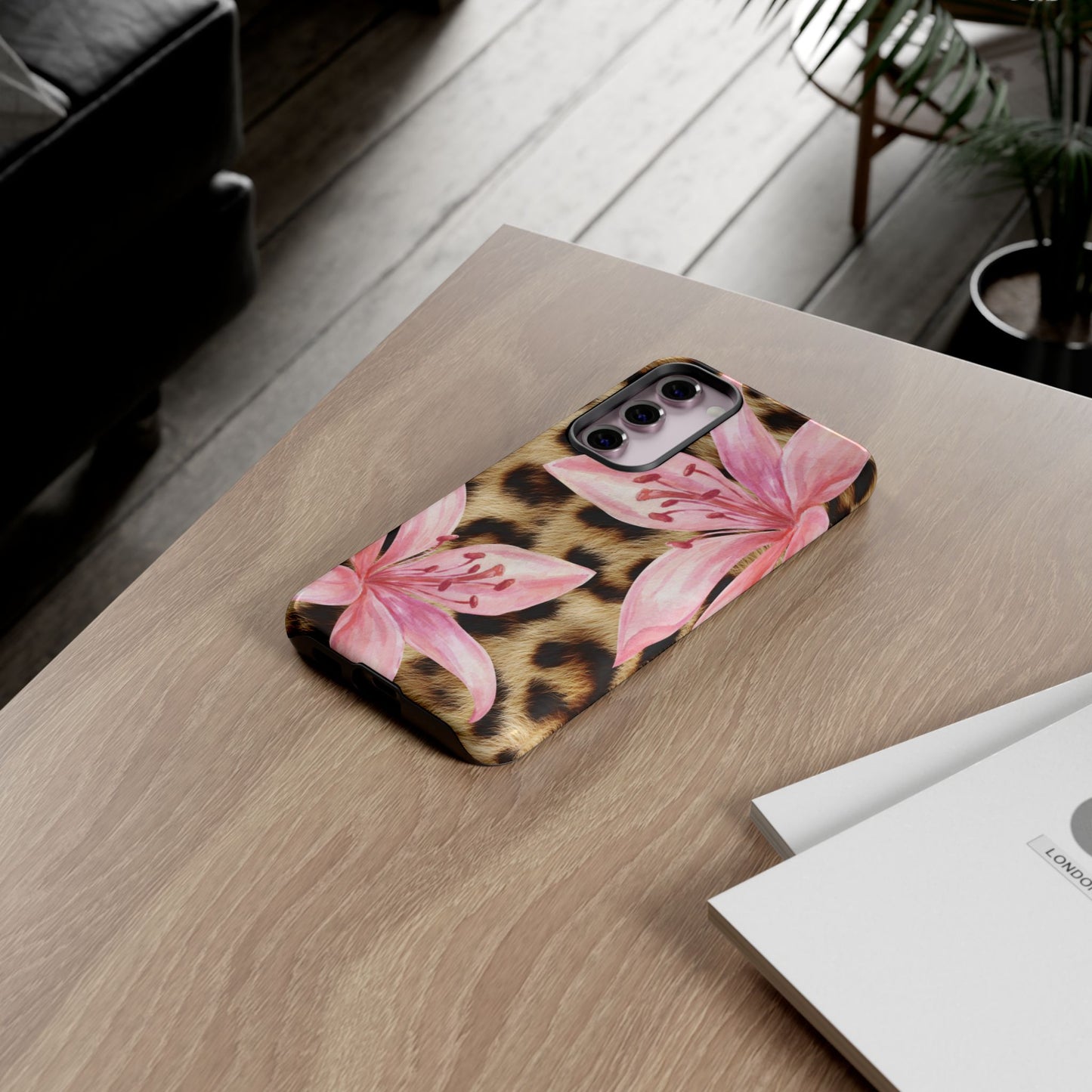 Flower Leopard Print Tough Case