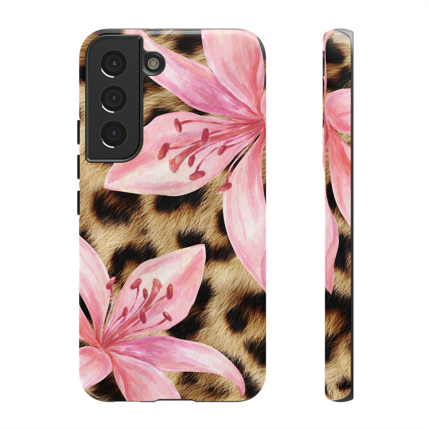 Flower Leopard Print Tough Case