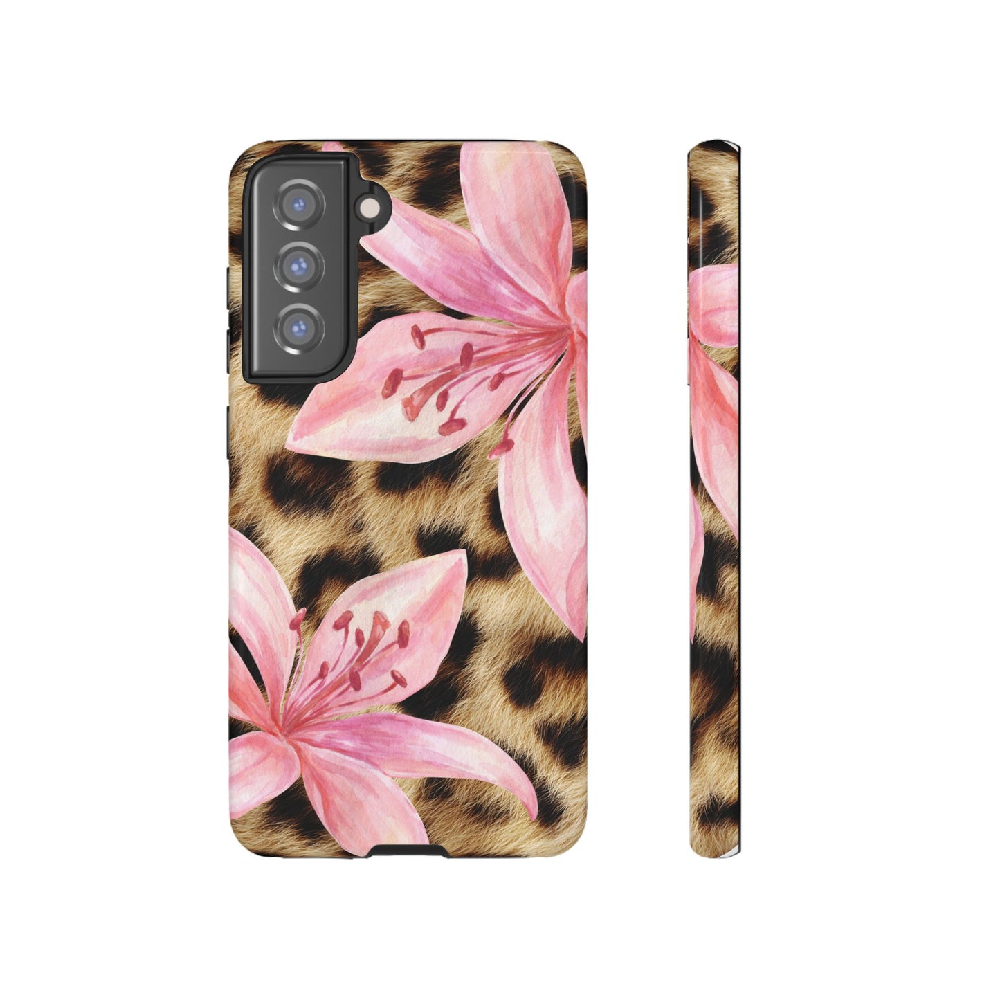 Flower Leopard Print Tough Case