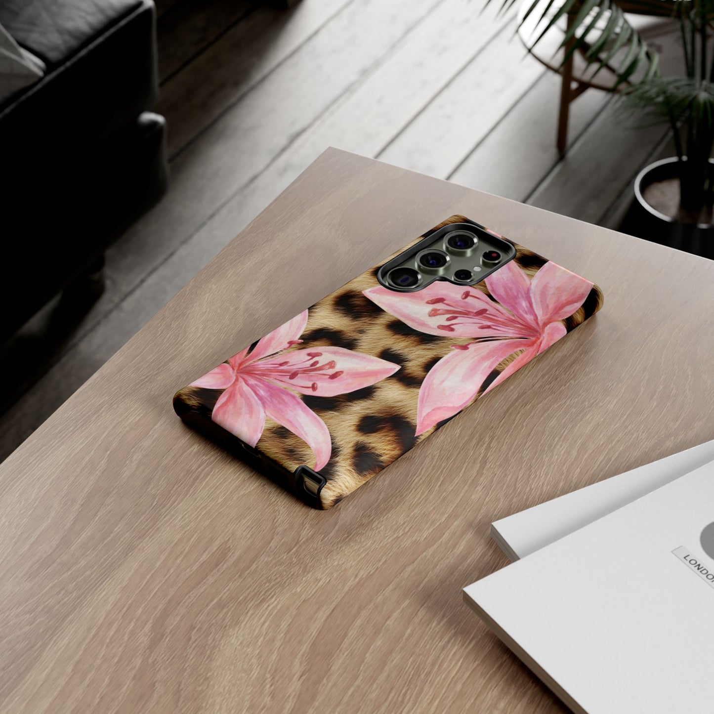 Flower Leopard Print Tough Case