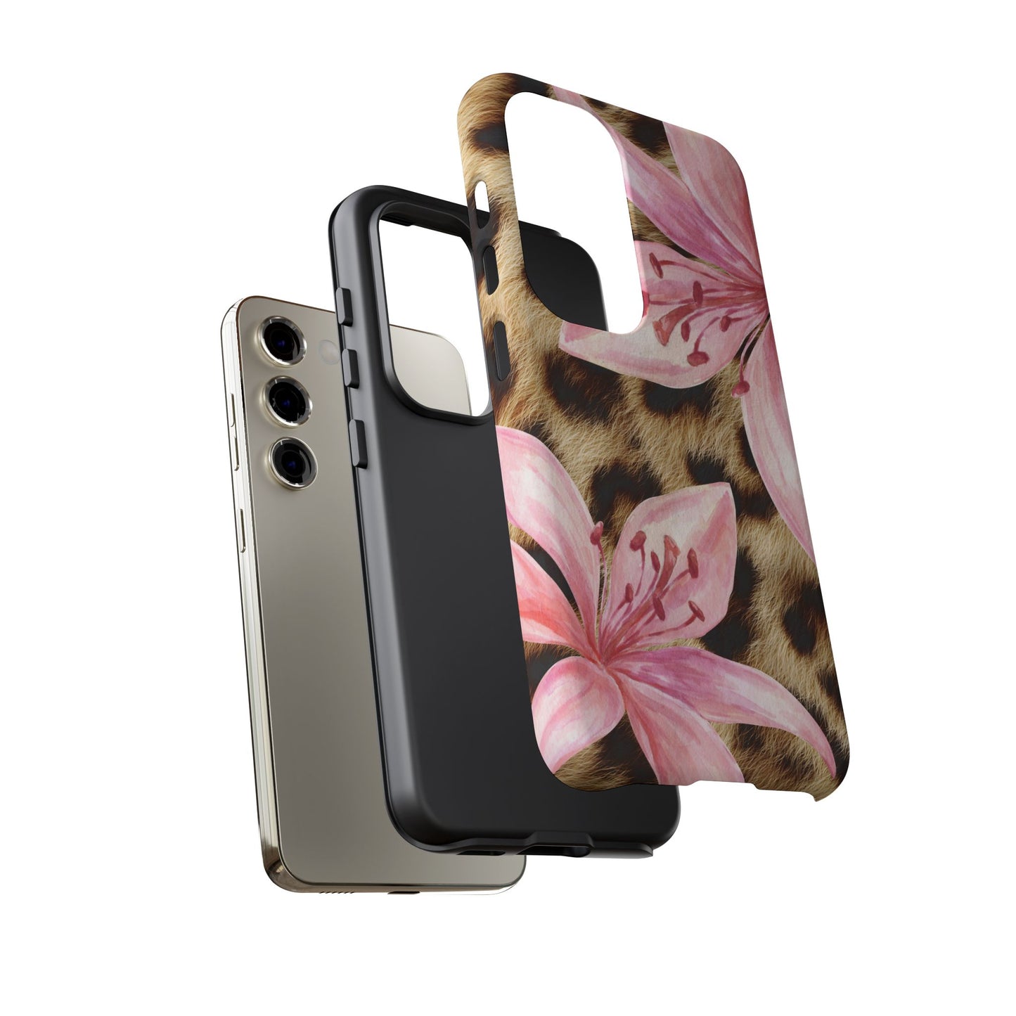 Flower Leopard Print Tough Case