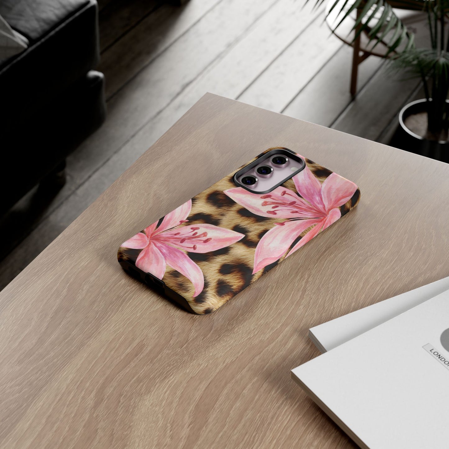 Flower Leopard Print Tough Case