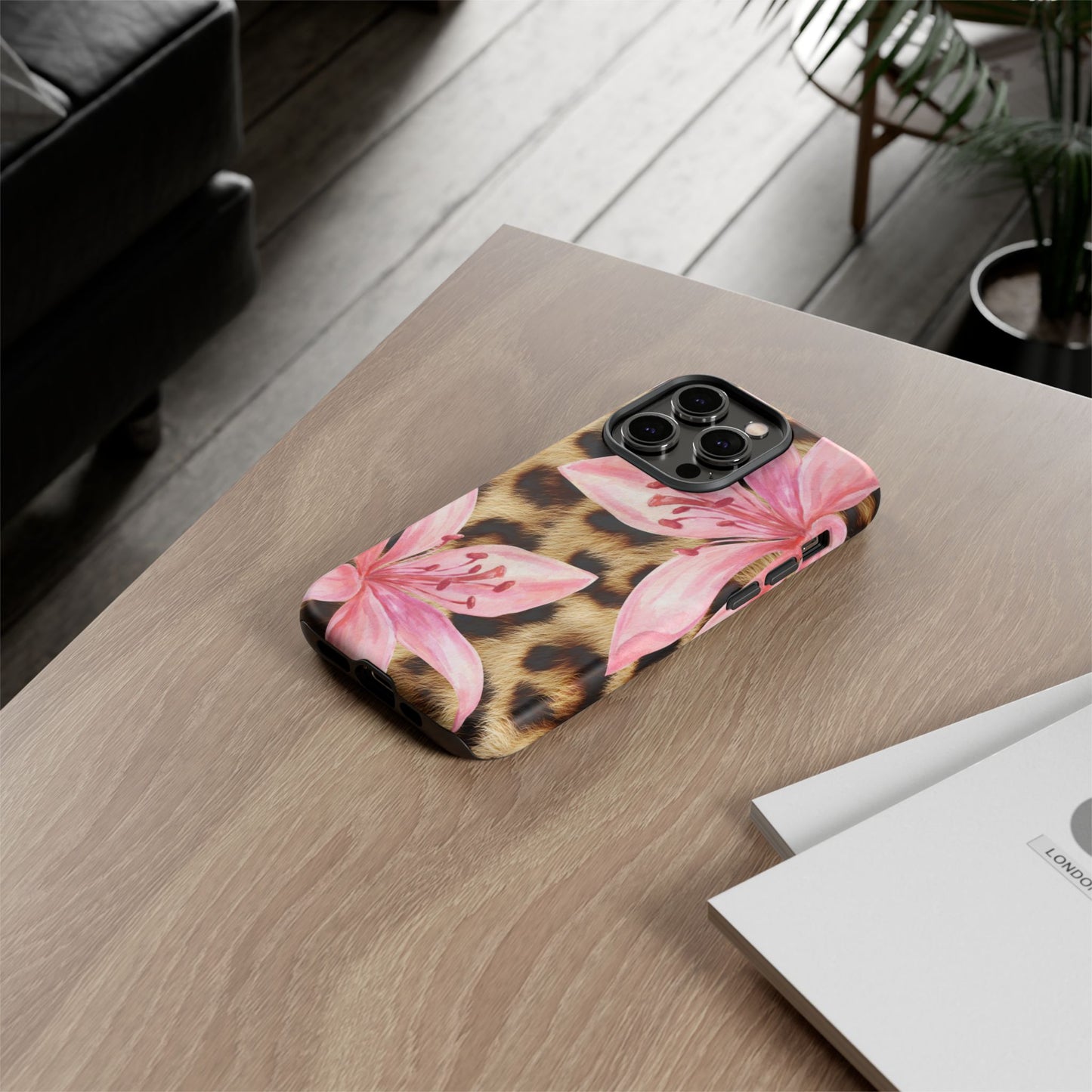 Flower Leopard Print Tough Case