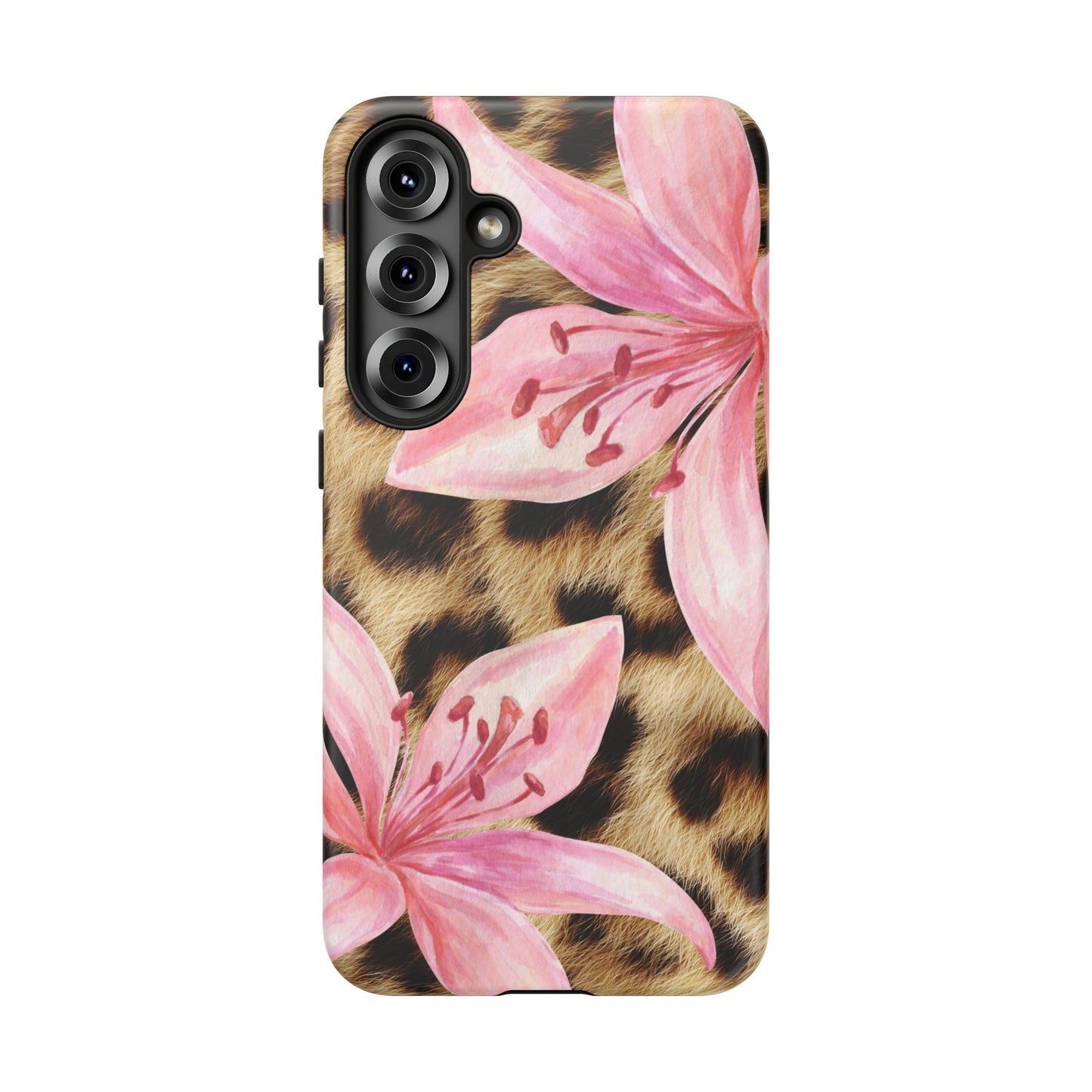 Flower Leopard Print Tough Case