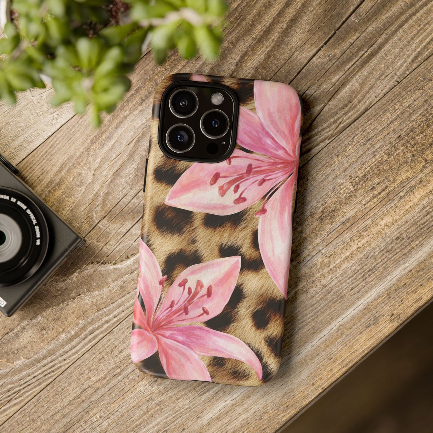 Flower Leopard Print Tough Case